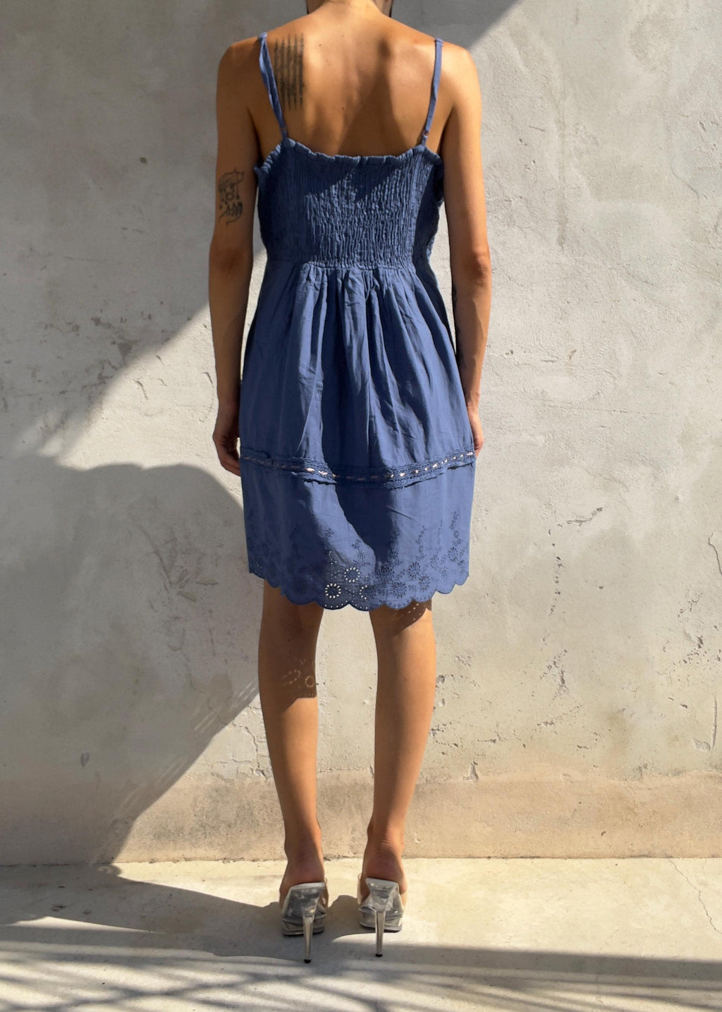 Abito Vintage Azzurro Sangallo