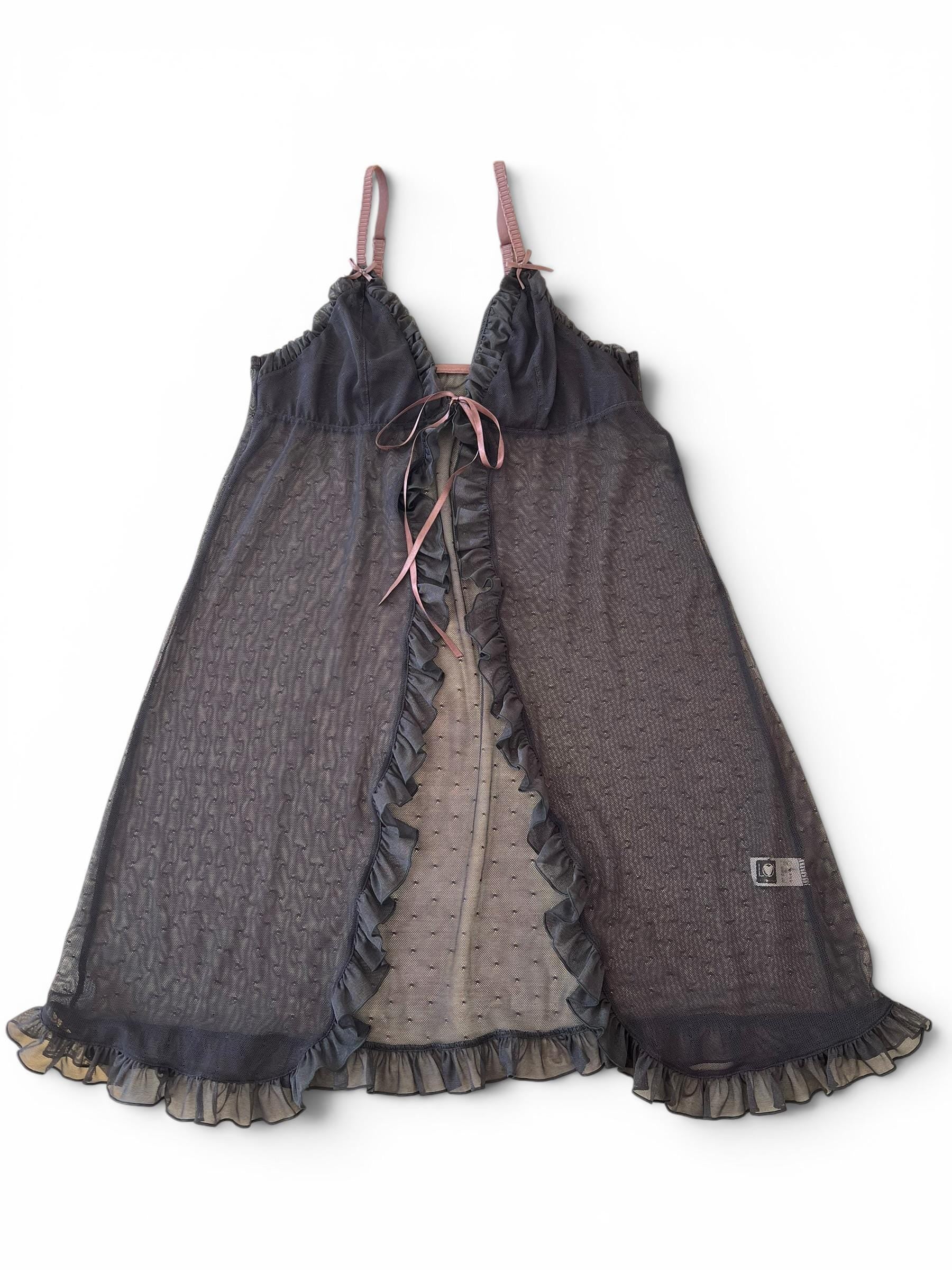 Top Babydoll Vintage in Tulle Trasparente