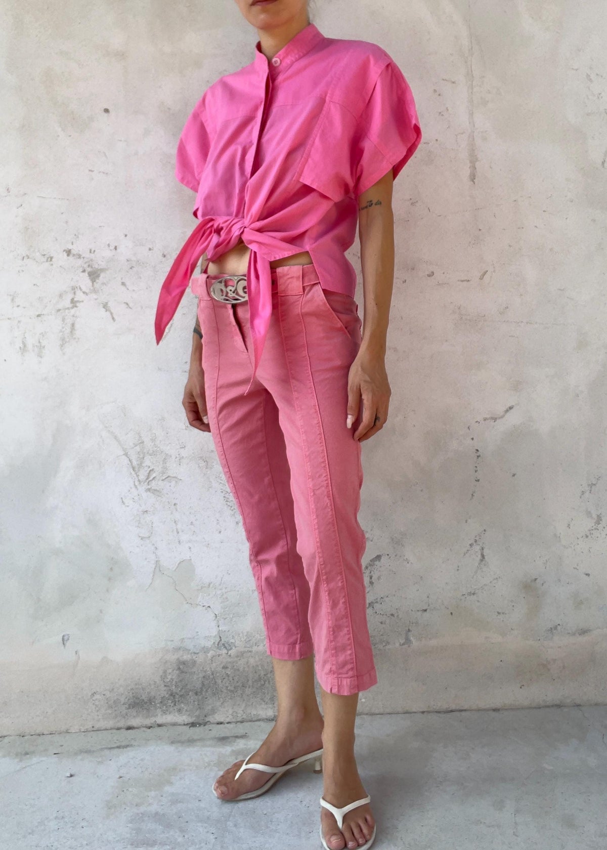 Camicia Vintage Anni 80 Rosa