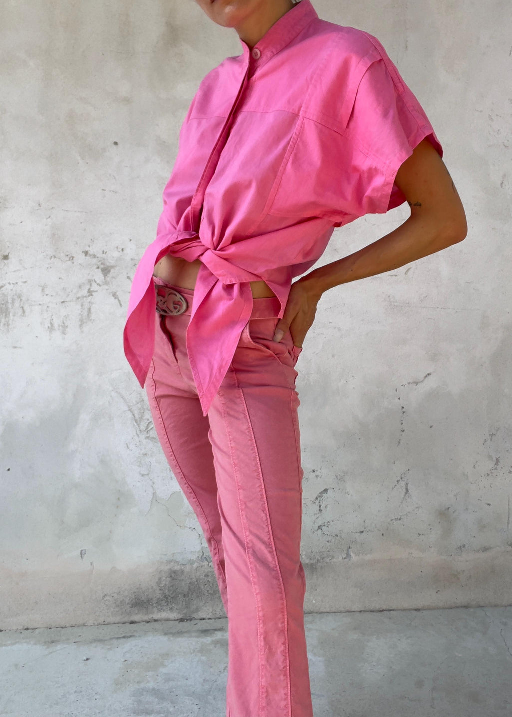 Camicia Vintage Anni 80 Rosa