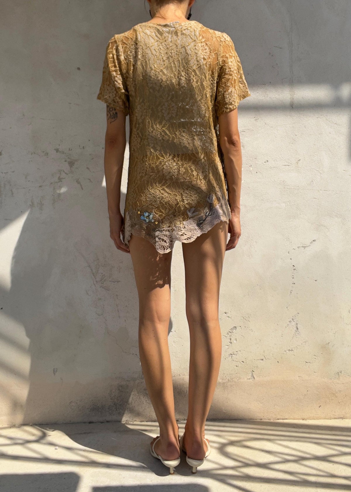 Top Vintage in Pizzo Patchwork Made in Italy