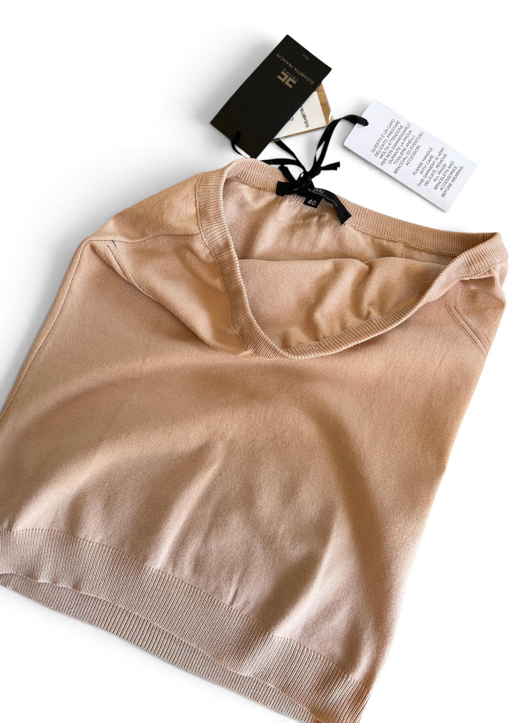 Top Bandeau Elisabetta Franchi Rosa Cipria