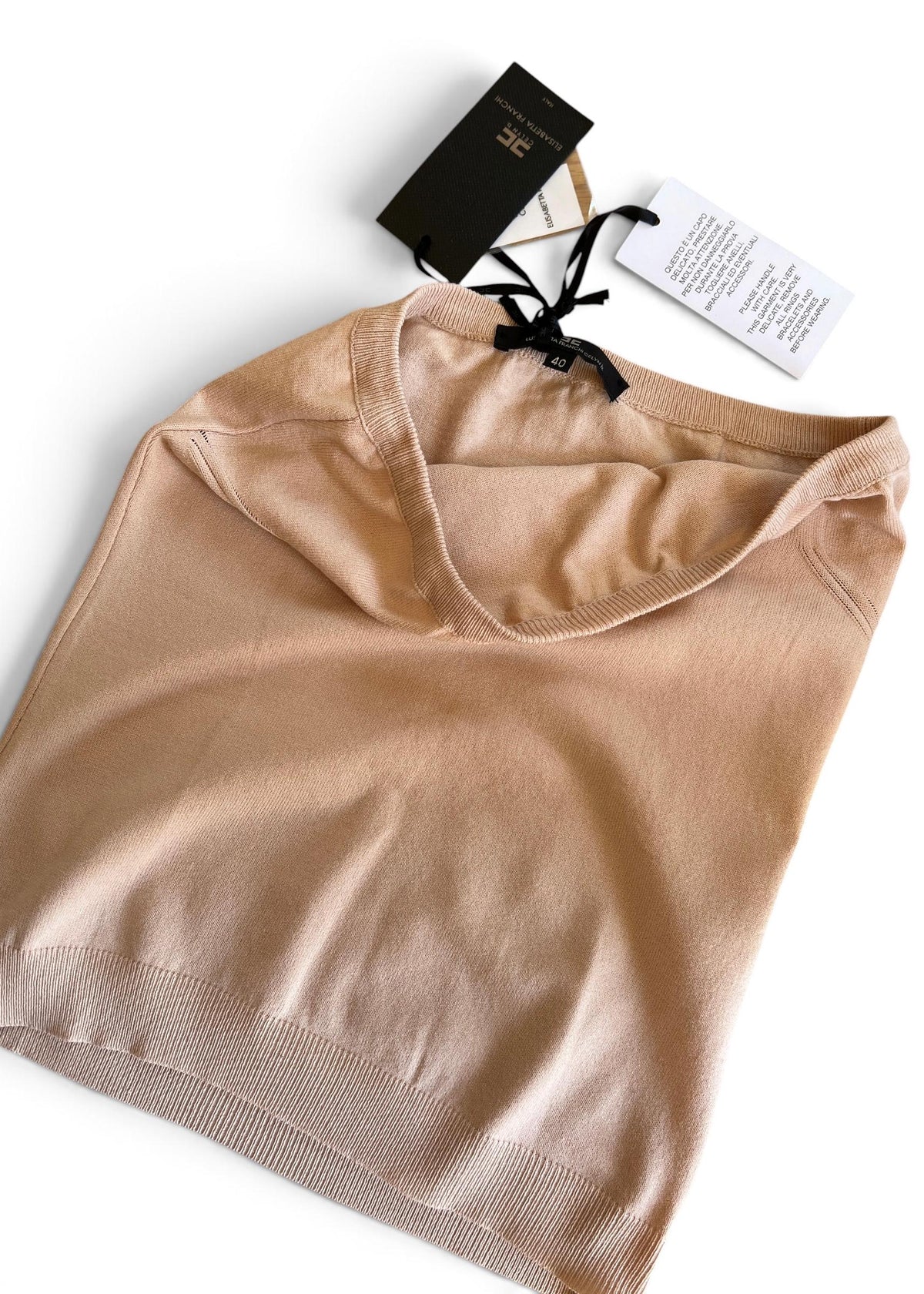 Top Bandeau Elisabetta Franchi Rosa Cipria
