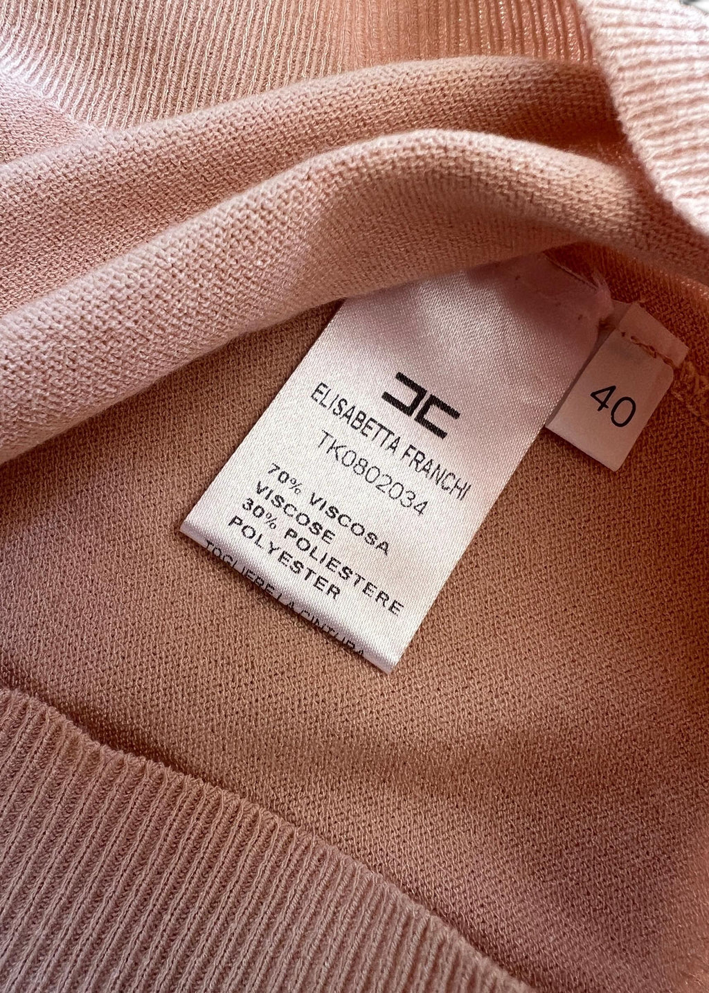 Top Bandeau Elisabetta Franchi Rosa Cipria