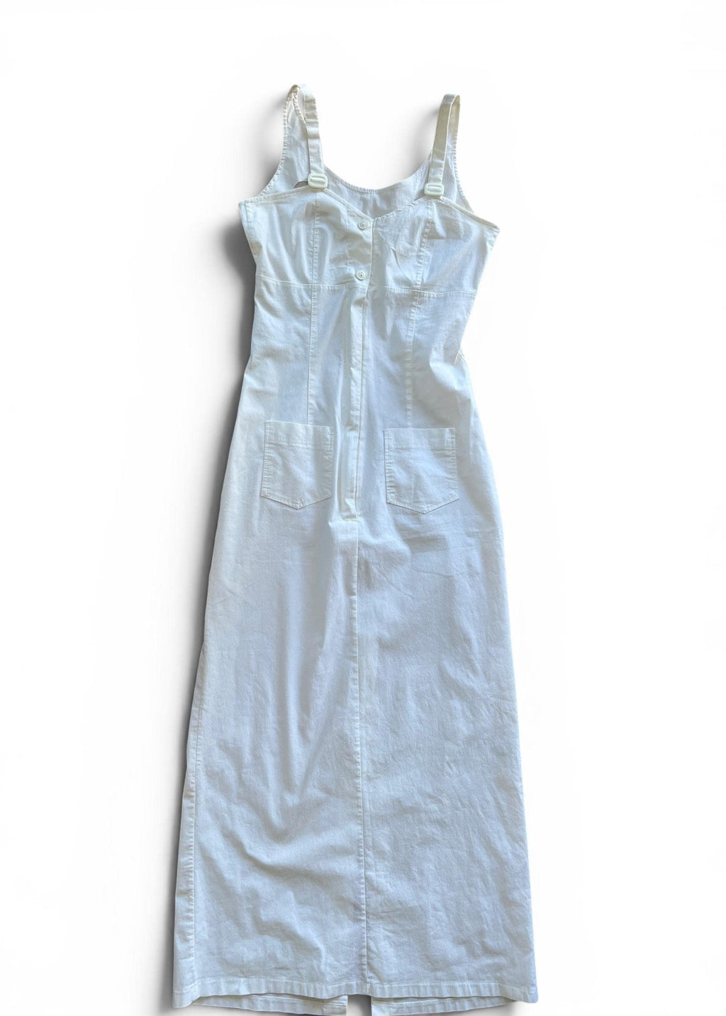 Abito Lungo Bianco Vintage Cotone