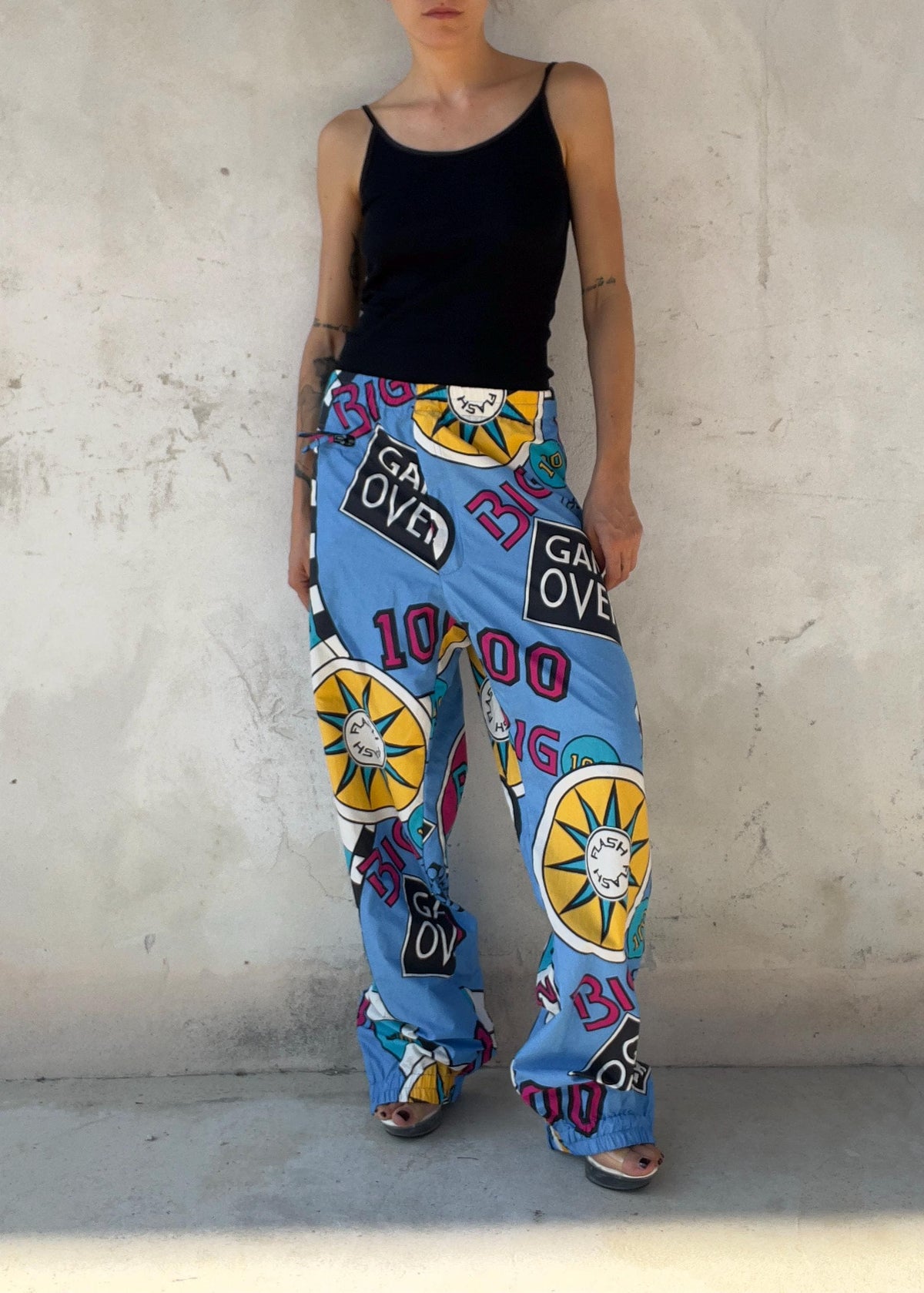Pantaloni Parachute Track Vintage Y2K