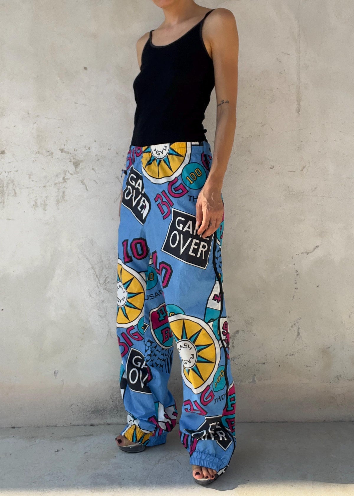 Pantaloni Parachute Track Vintage Y2K