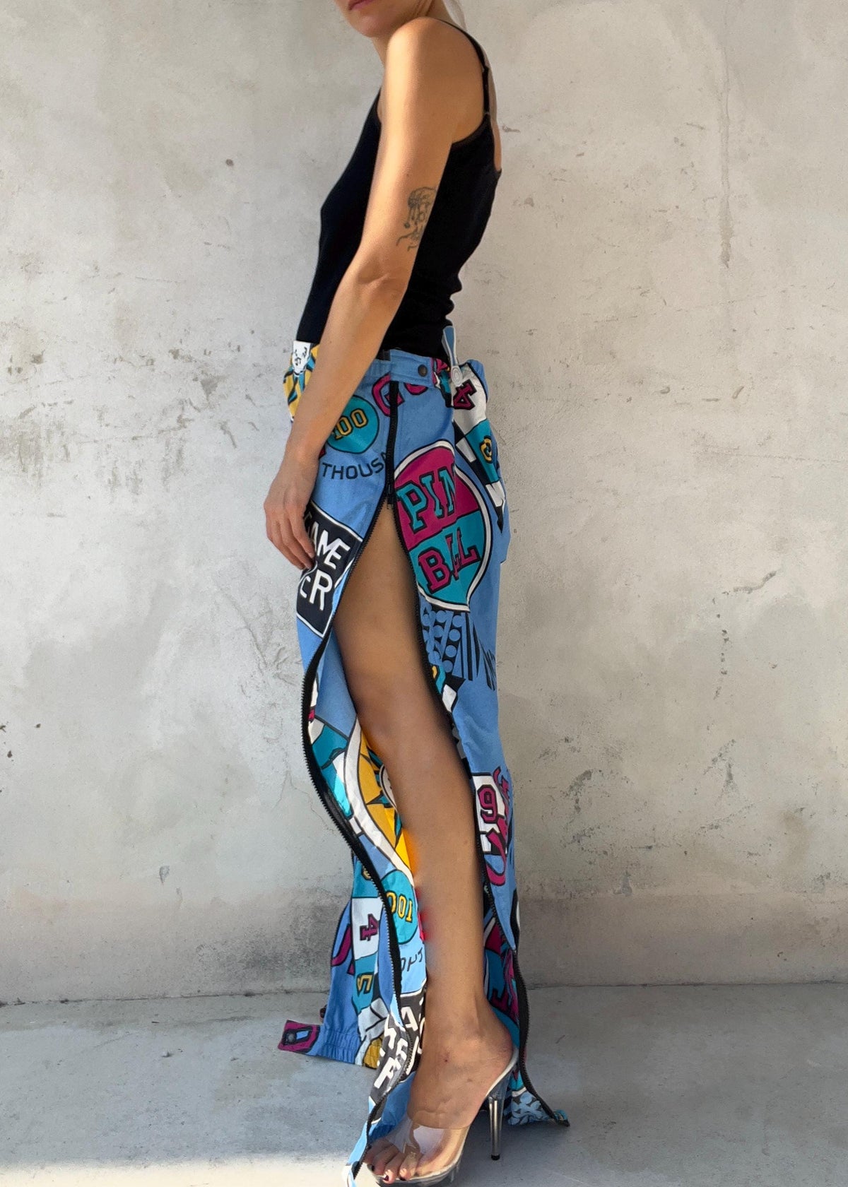 Pantaloni Parachute Track Vintage Y2K