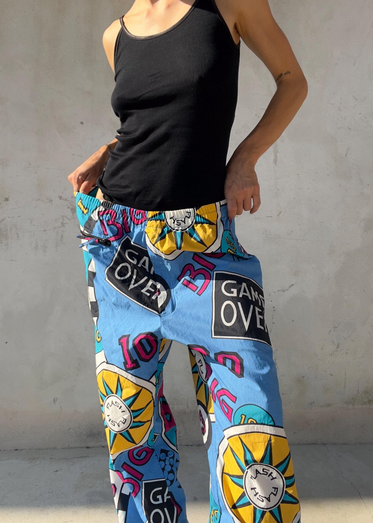 Pantaloni Parachute Track Vintage Y2K