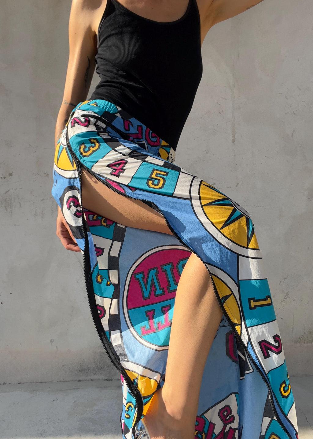 Pantaloni Parachute Track Vintage Y2K