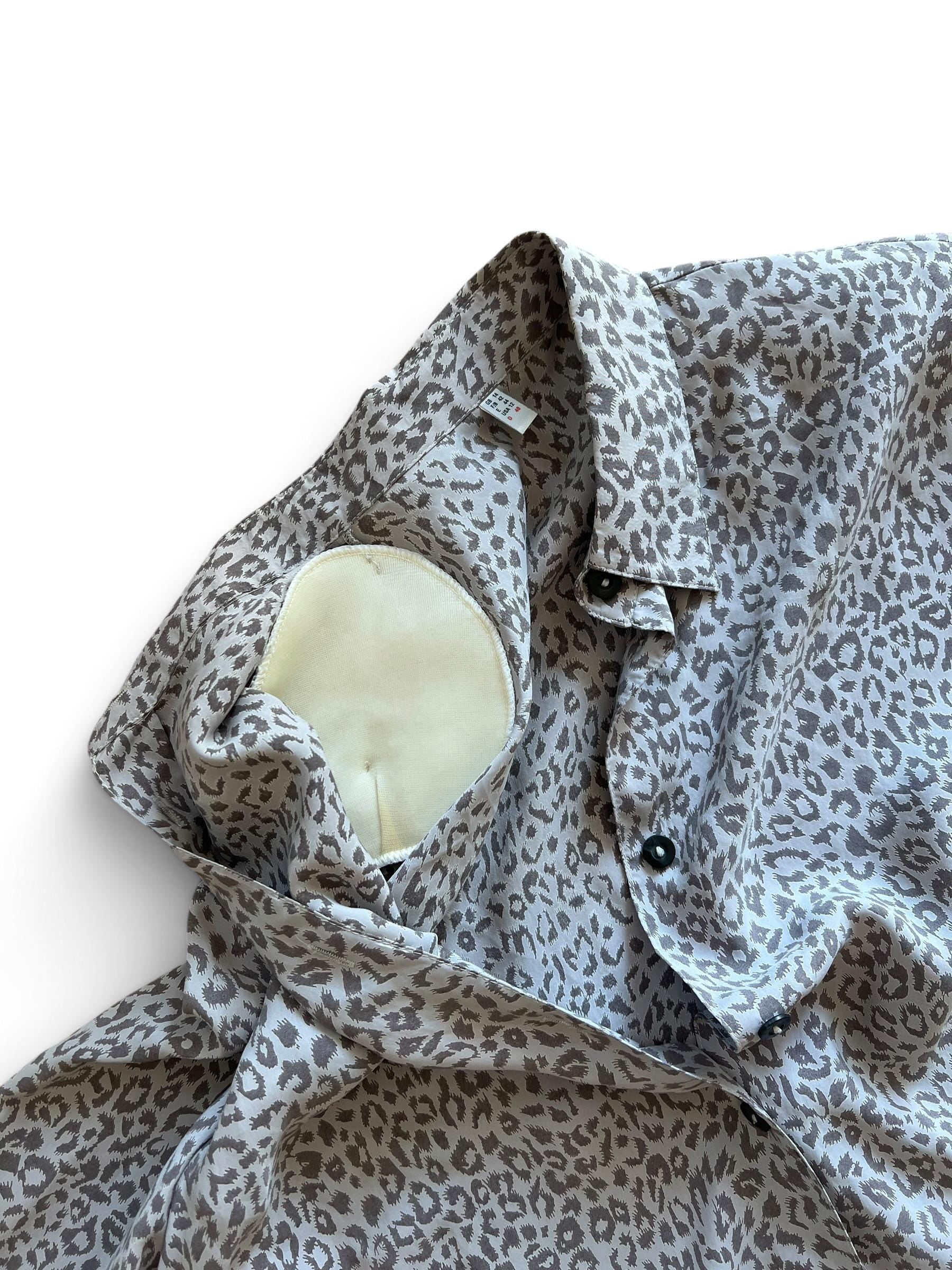 Camicia Vintage Leopardata Grigia