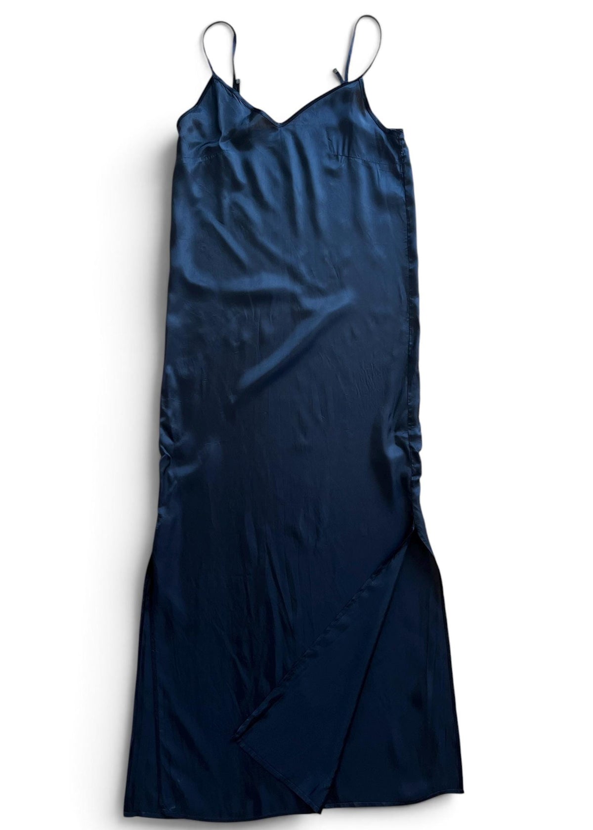 Sottoveste Minimal in Viscosa Nera