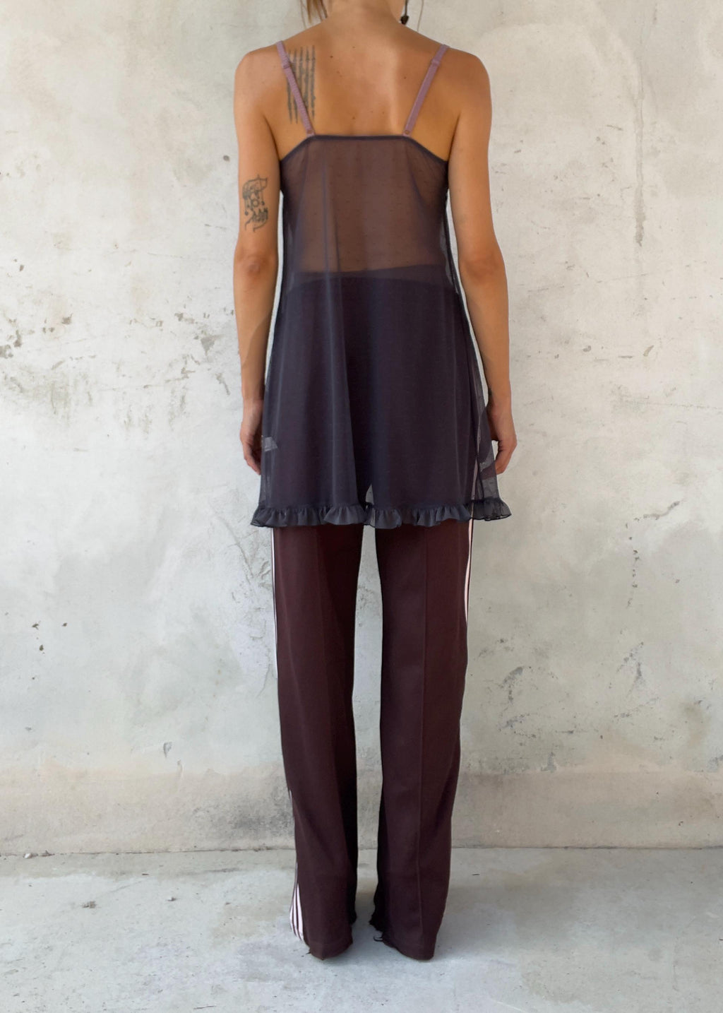 Top Babydoll Vintage in Tulle Trasparente