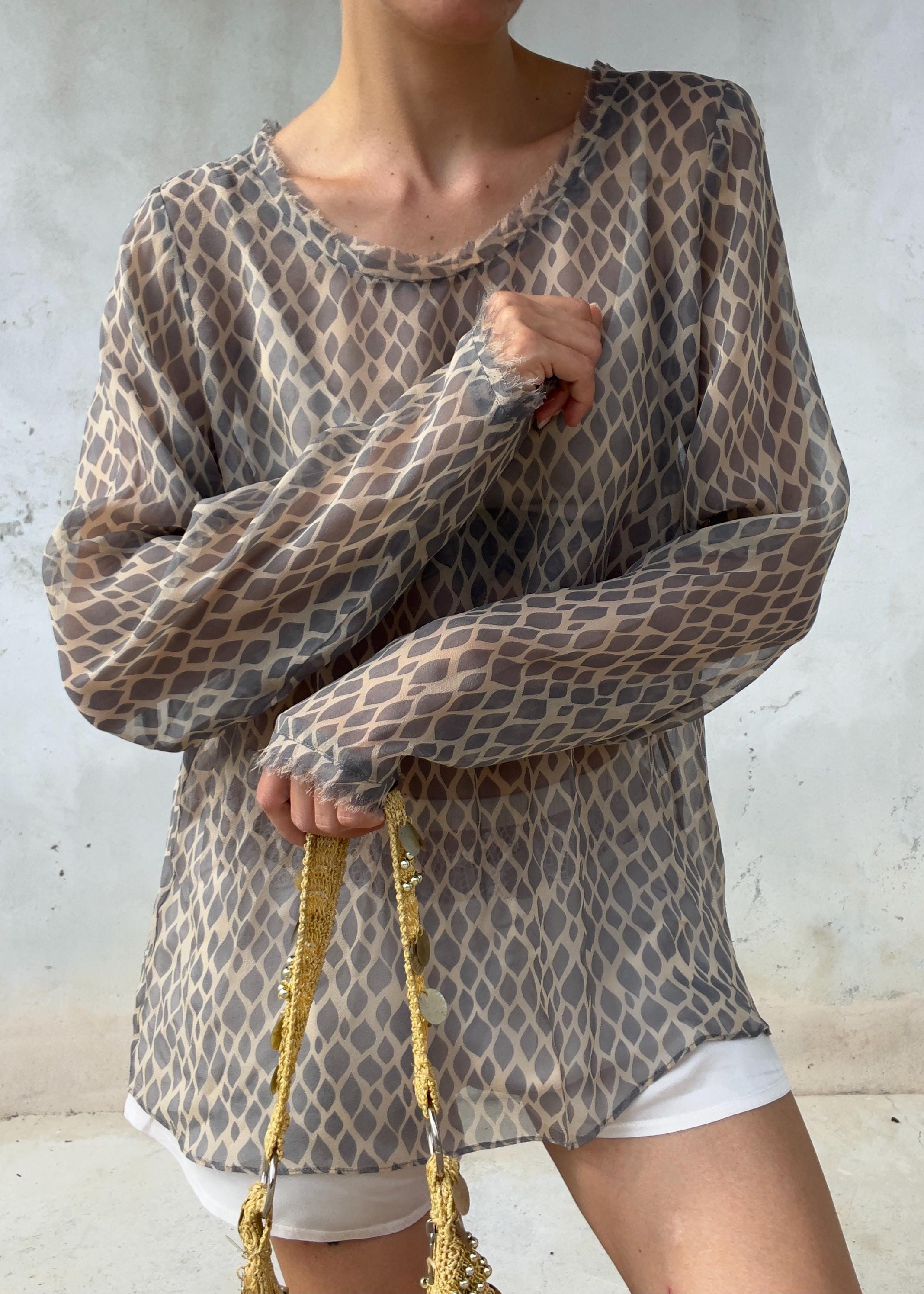 Blusa Hoss Intropia Semitrasparente