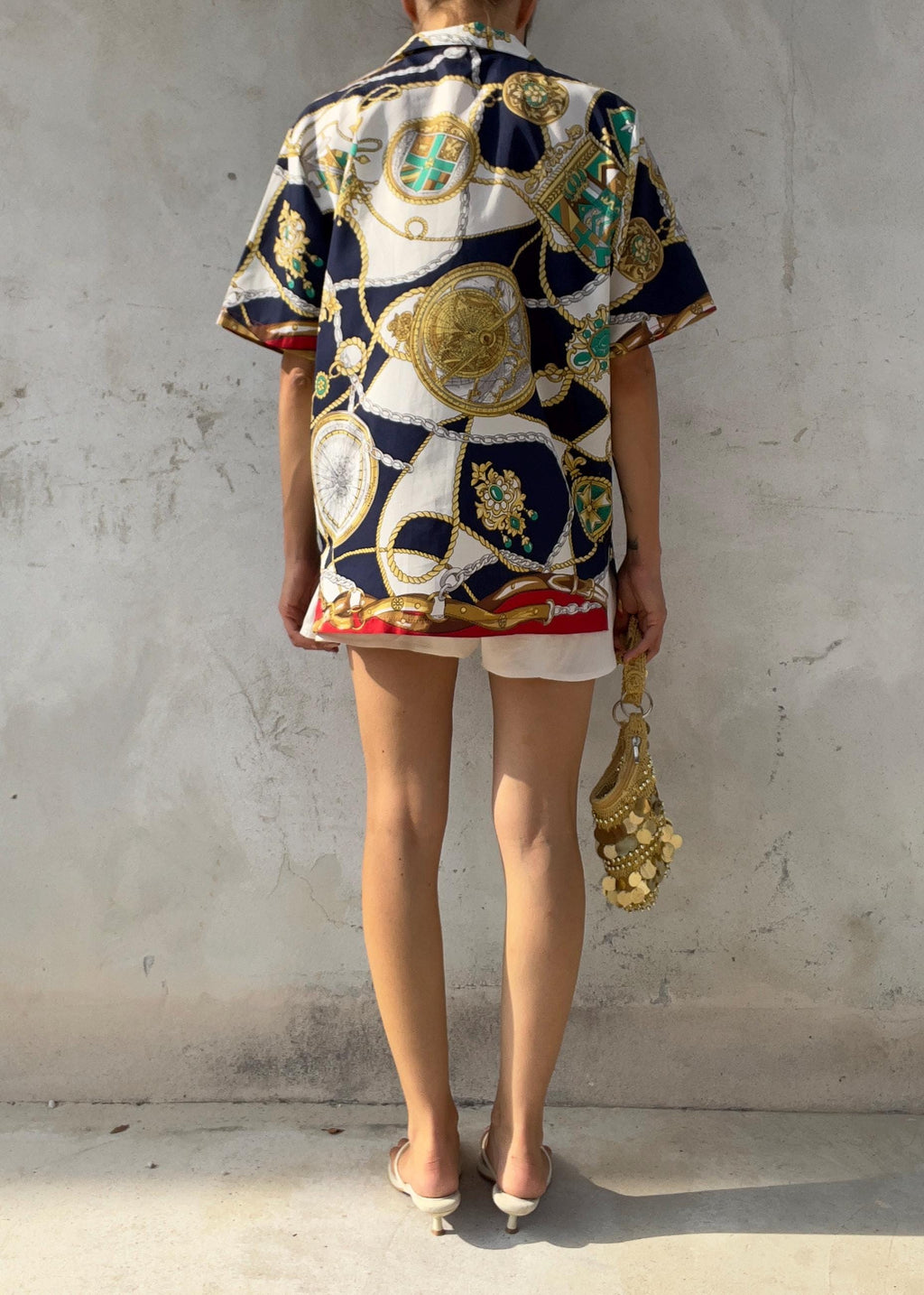 Camicia Vintage Baroque Scarf Print