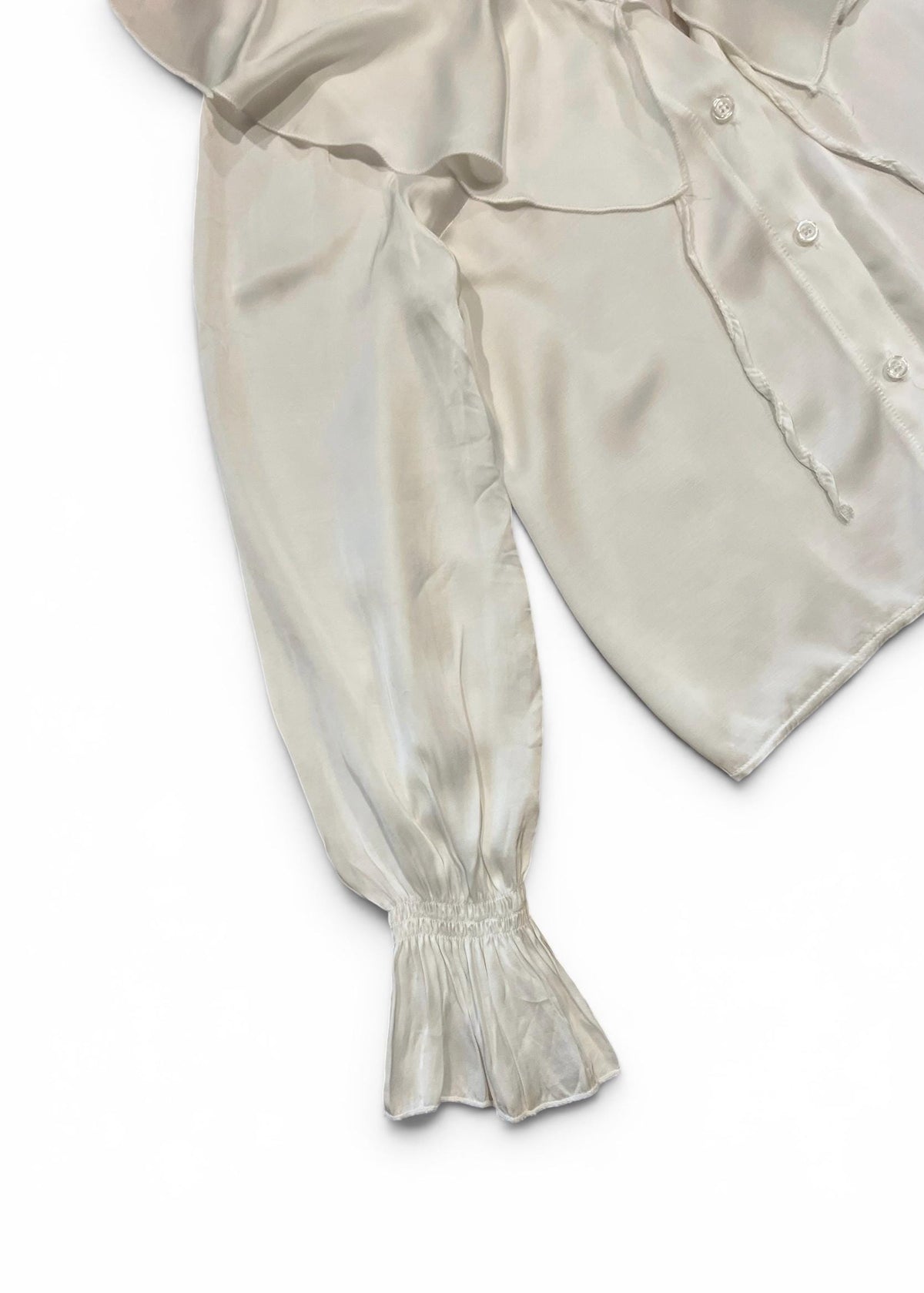 Camicia Bianca Vintage con Maxi Colletto