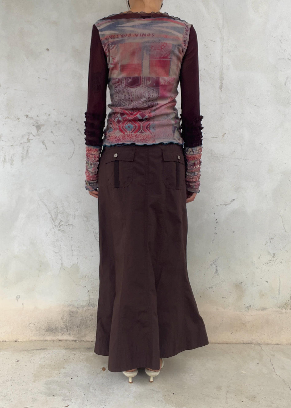 Gonna Cargo Vintage Y2K Marrone