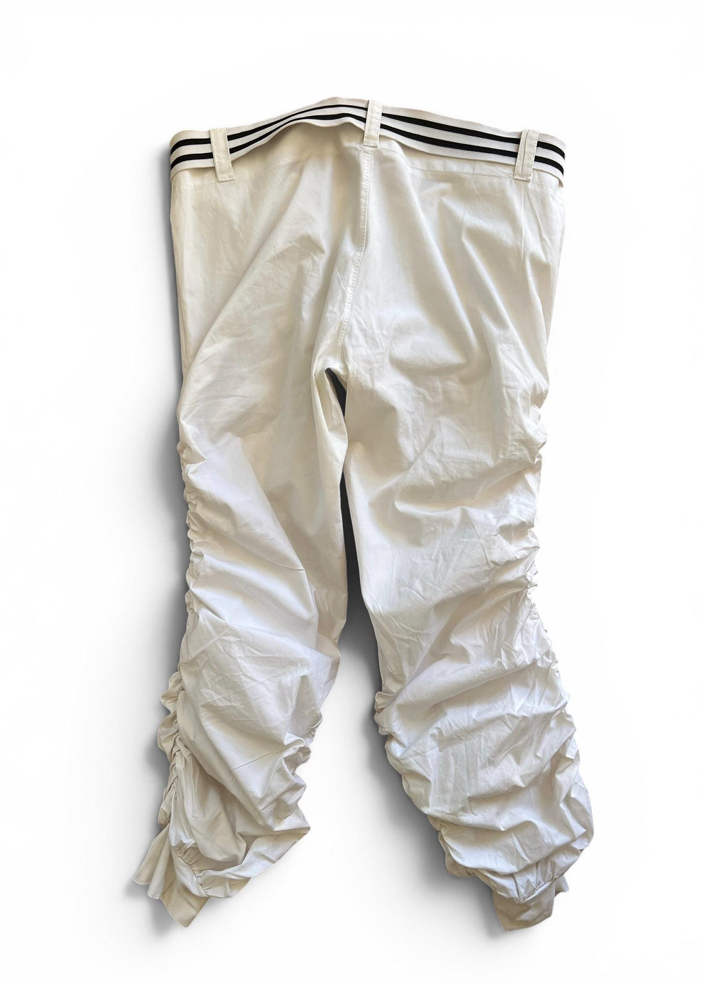 Pantaloni Cargo Vintage Y2K Bianchi Vita Bassa