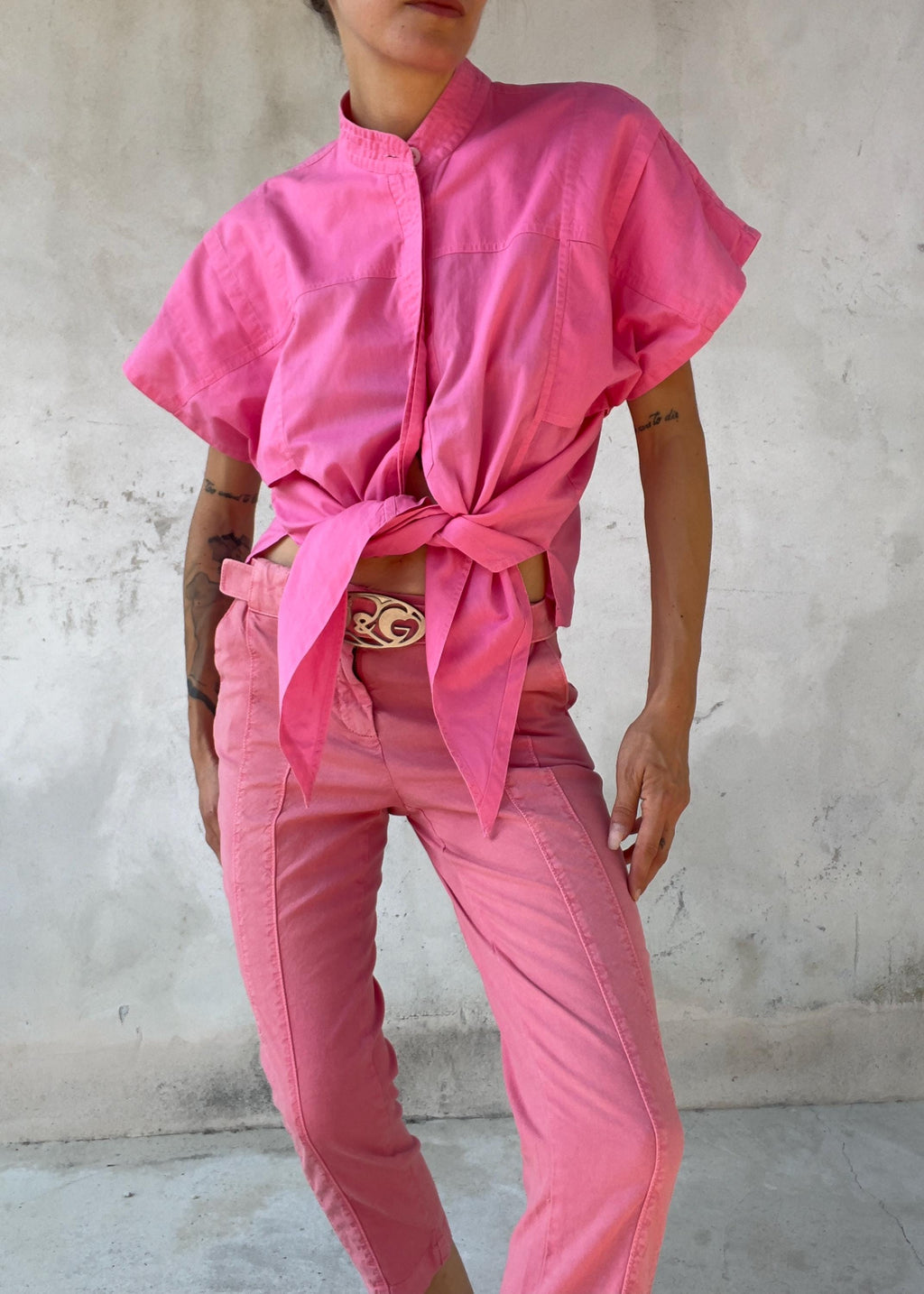 Camicia Vintage Anni 80 Rosa