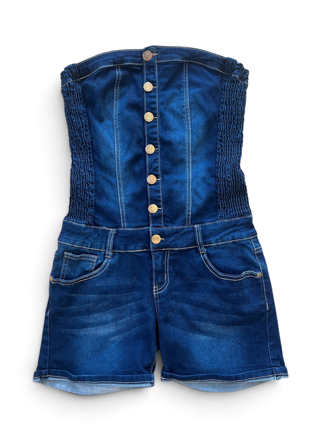Tutina vintage in denim dal perfetto stile Y2K