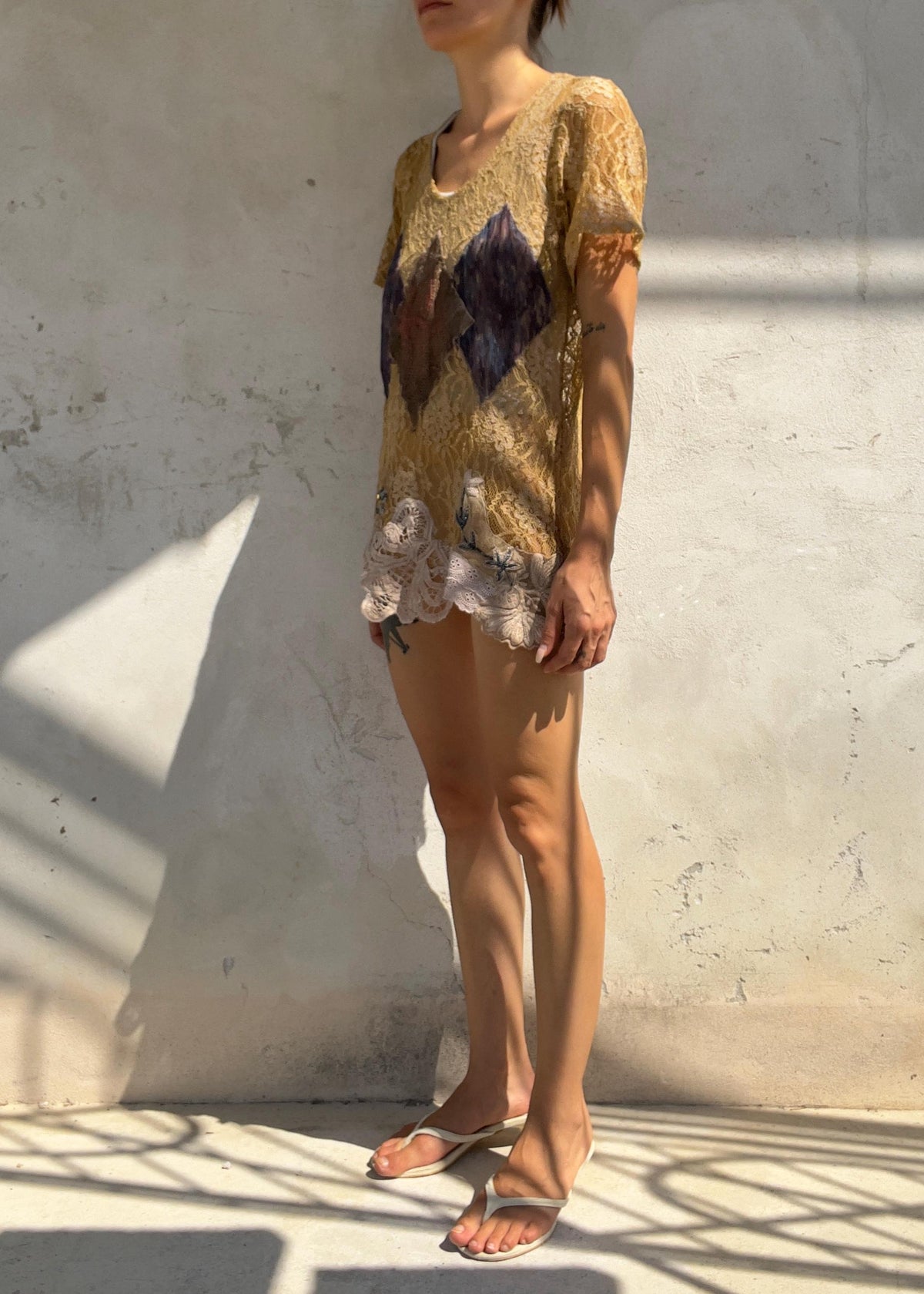 Top Vintage in Pizzo Patchwork Made in Italy