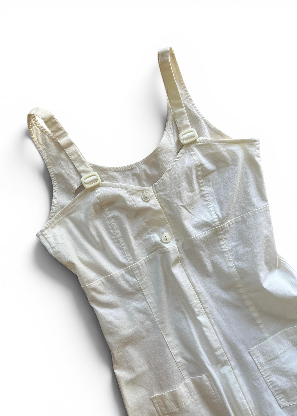 Abito Lungo Bianco Vintage Cotone