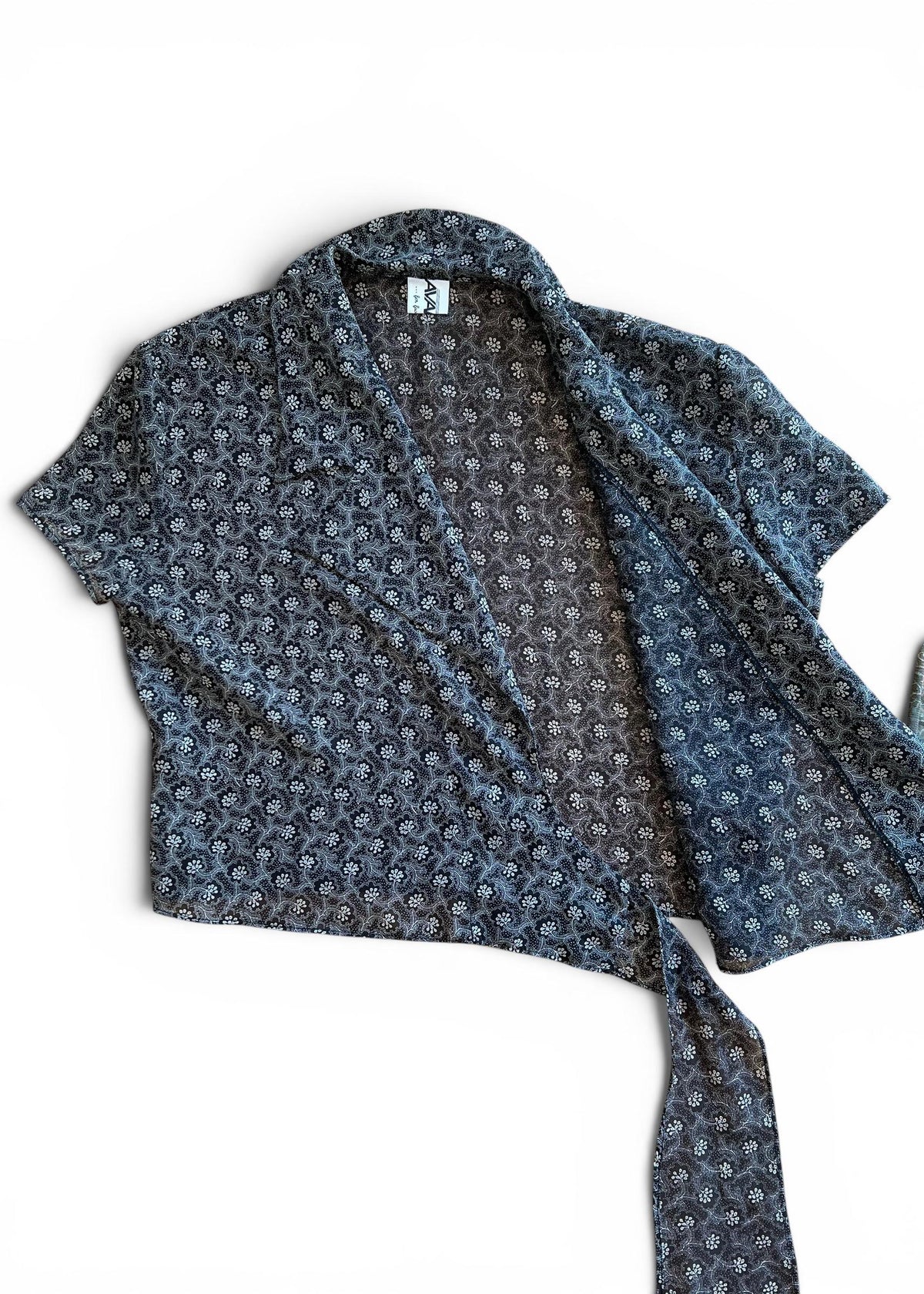 Top Crop Vintage Y2K Trasparente a Portafoglio