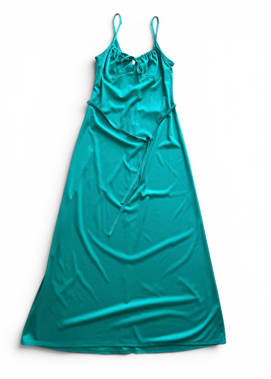 Abito Lungo Vintage Y2K Verde Smeraldo