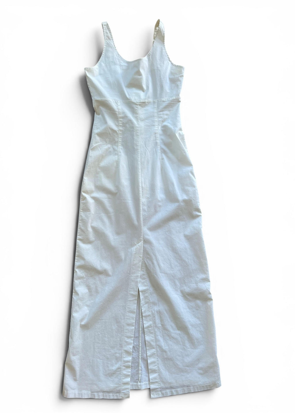 Abito Vintage Anni '90 Bianco Stretch