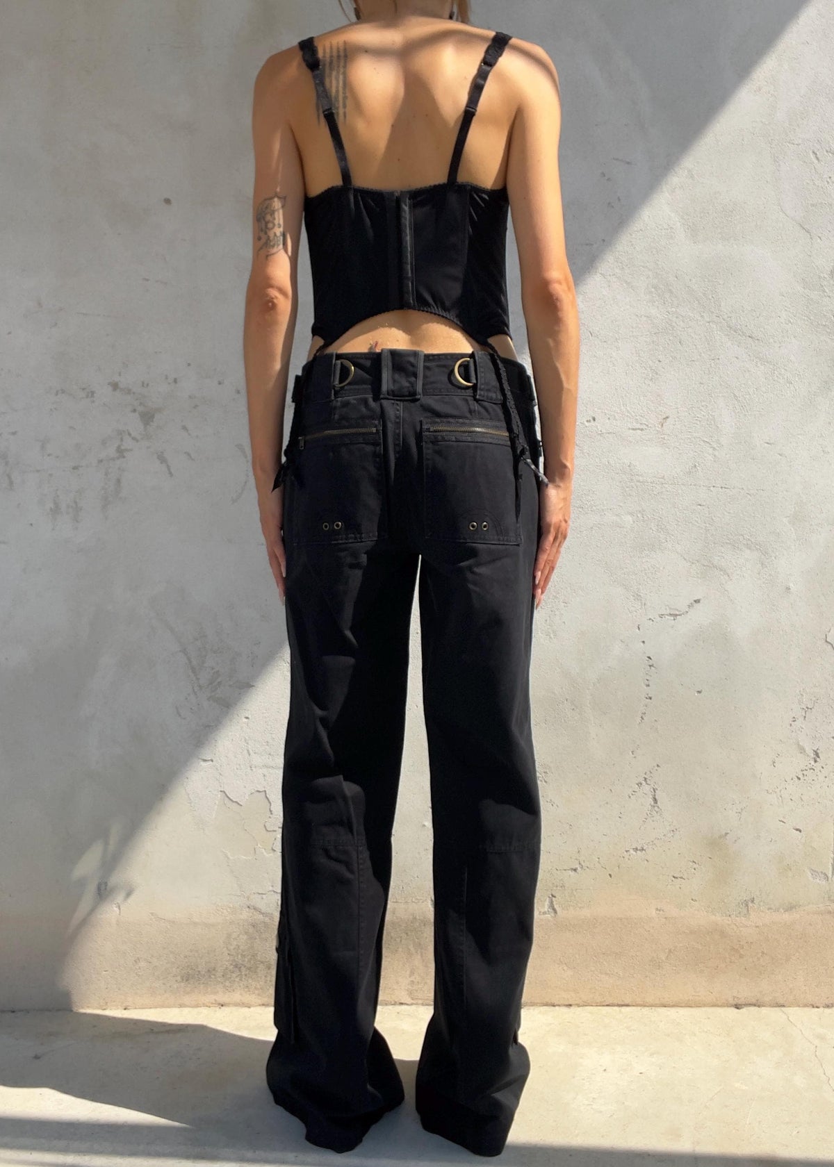 Corsetto Vintage Desiree Nero in Pizzo