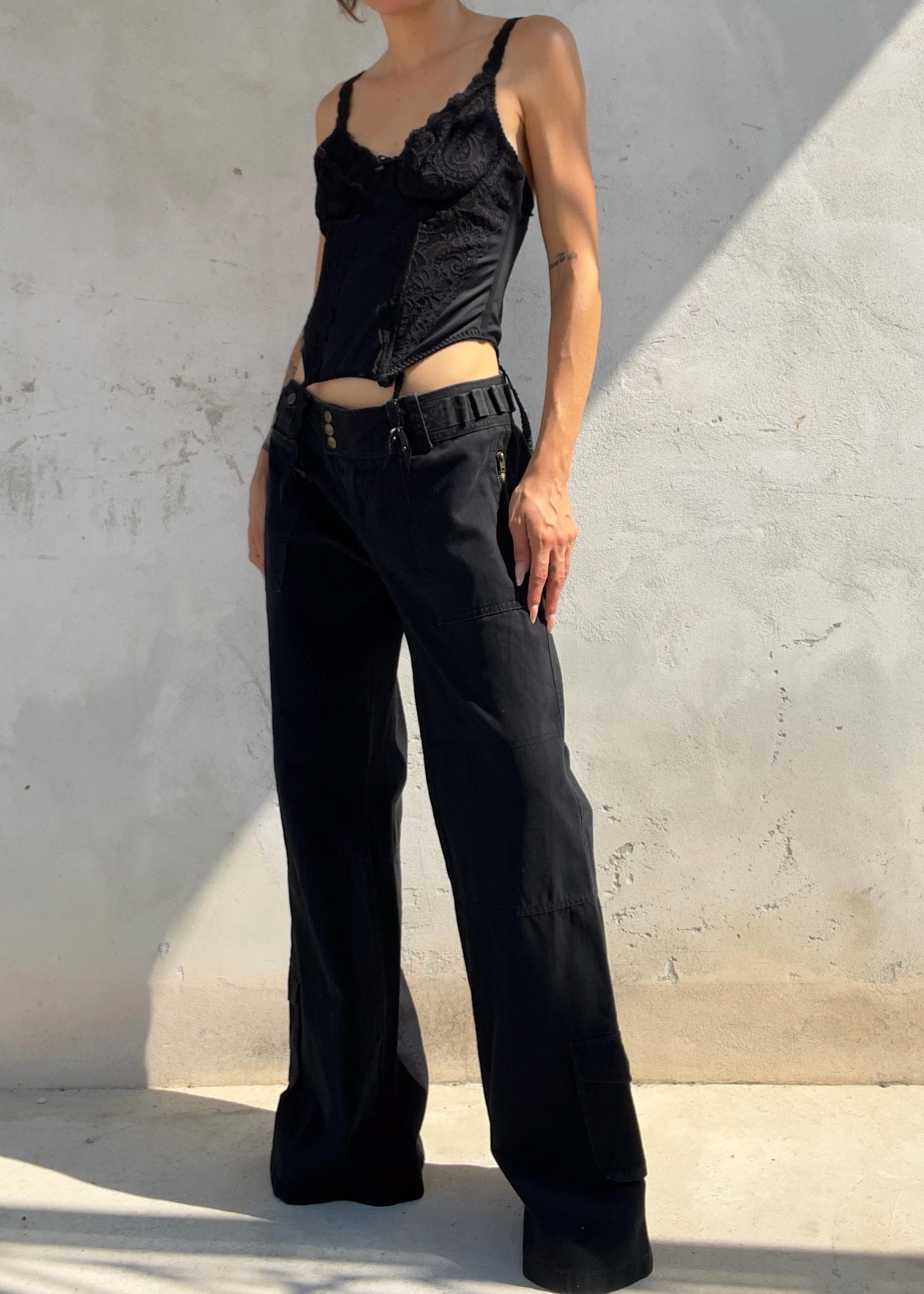Corsetto Vintage Desiree Nero in Pizzo