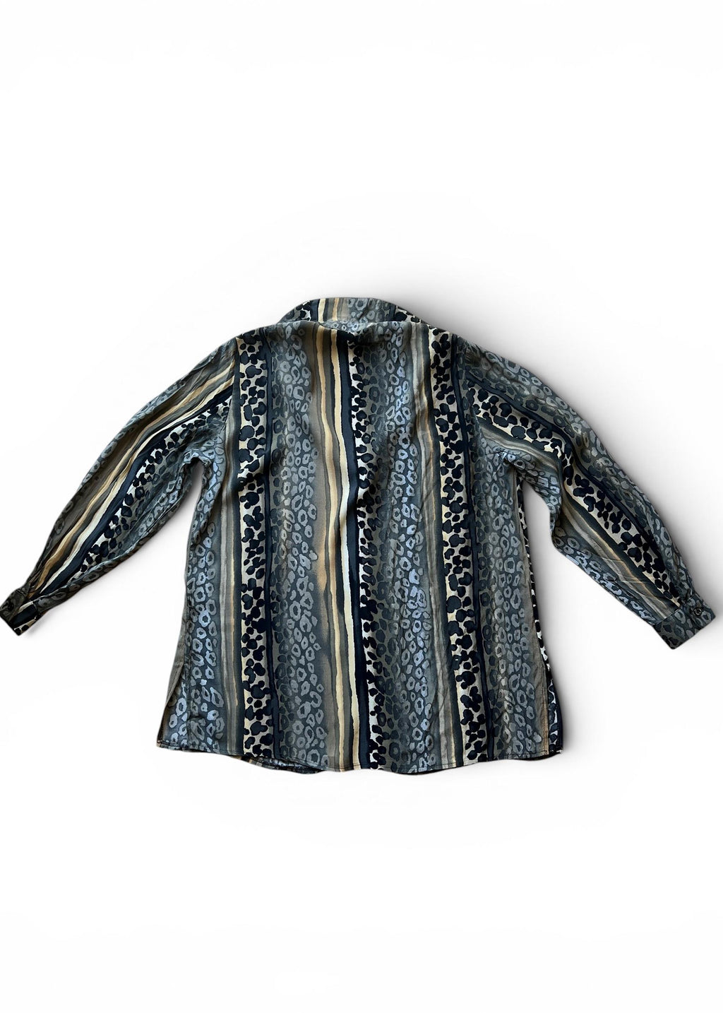 Camicia Vintage Anni 90 Animalier a Righe