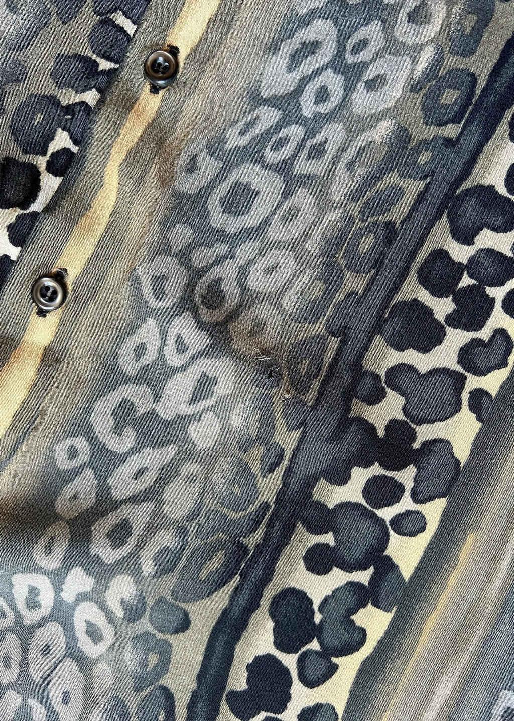 Camicia Vintage Anni 90 Animalier a Righe