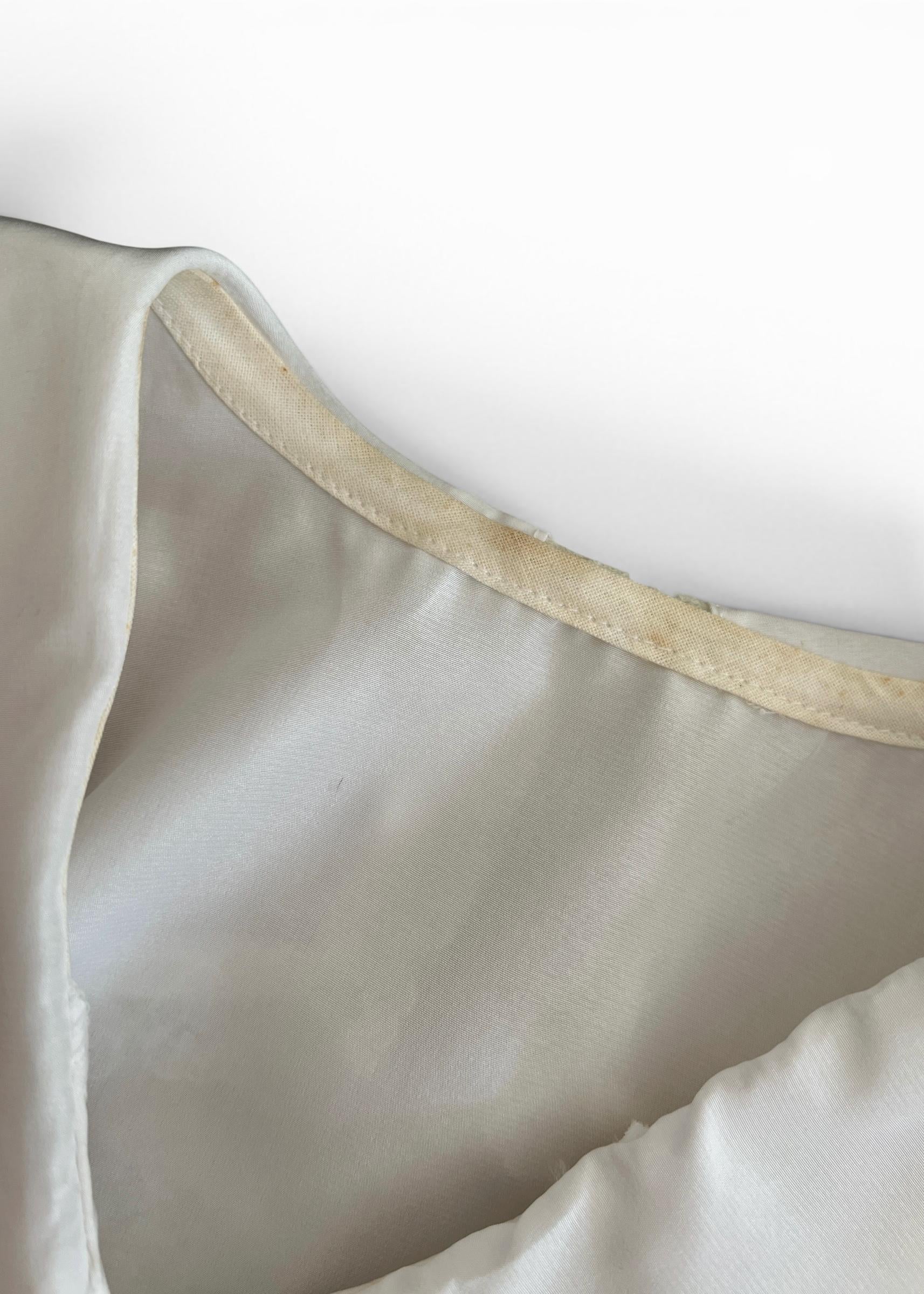 Camicia Vintage Bianca Deadstock con Maxi Colletto Sailor