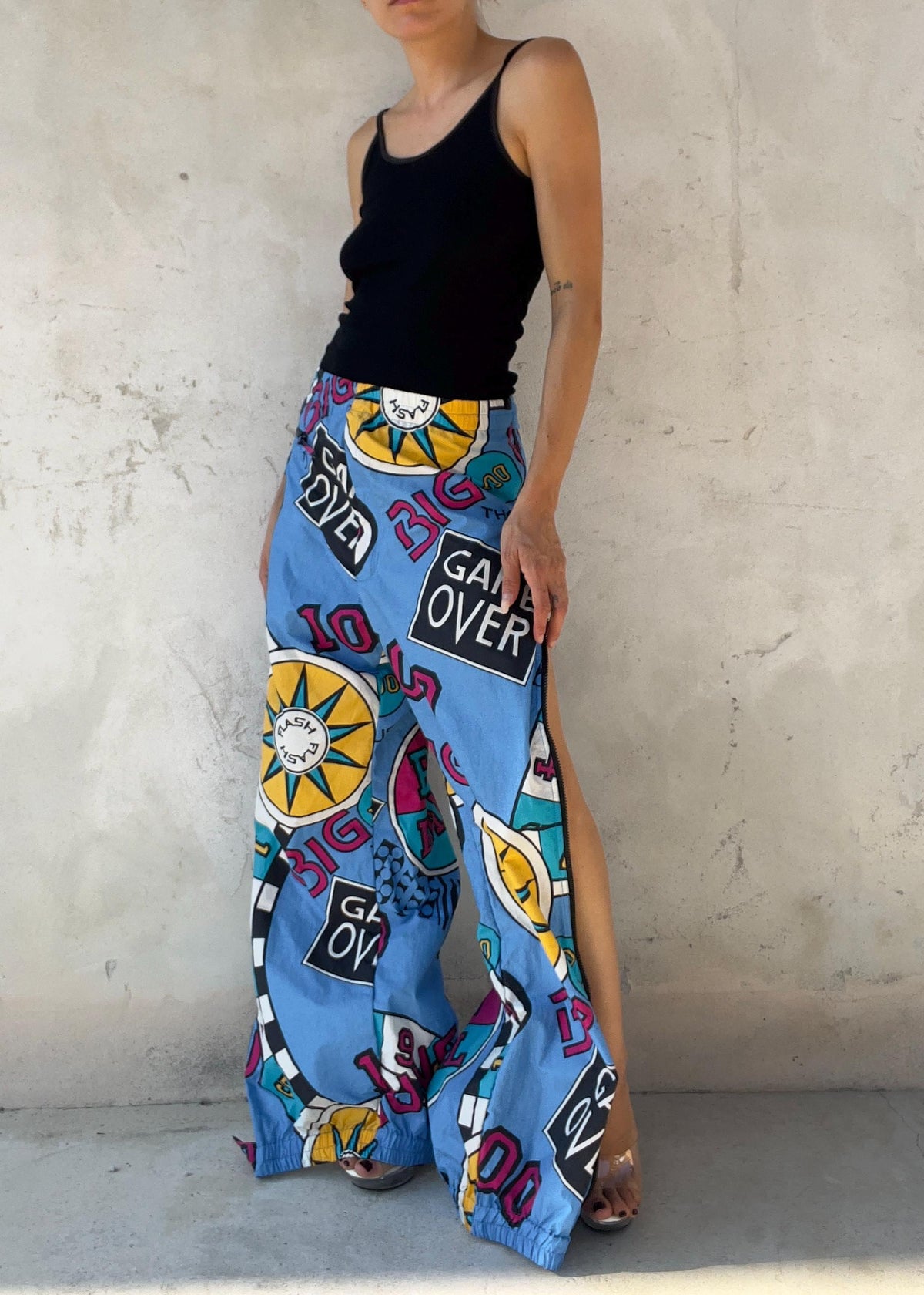 Pantaloni Parachute Track Vintage Y2K