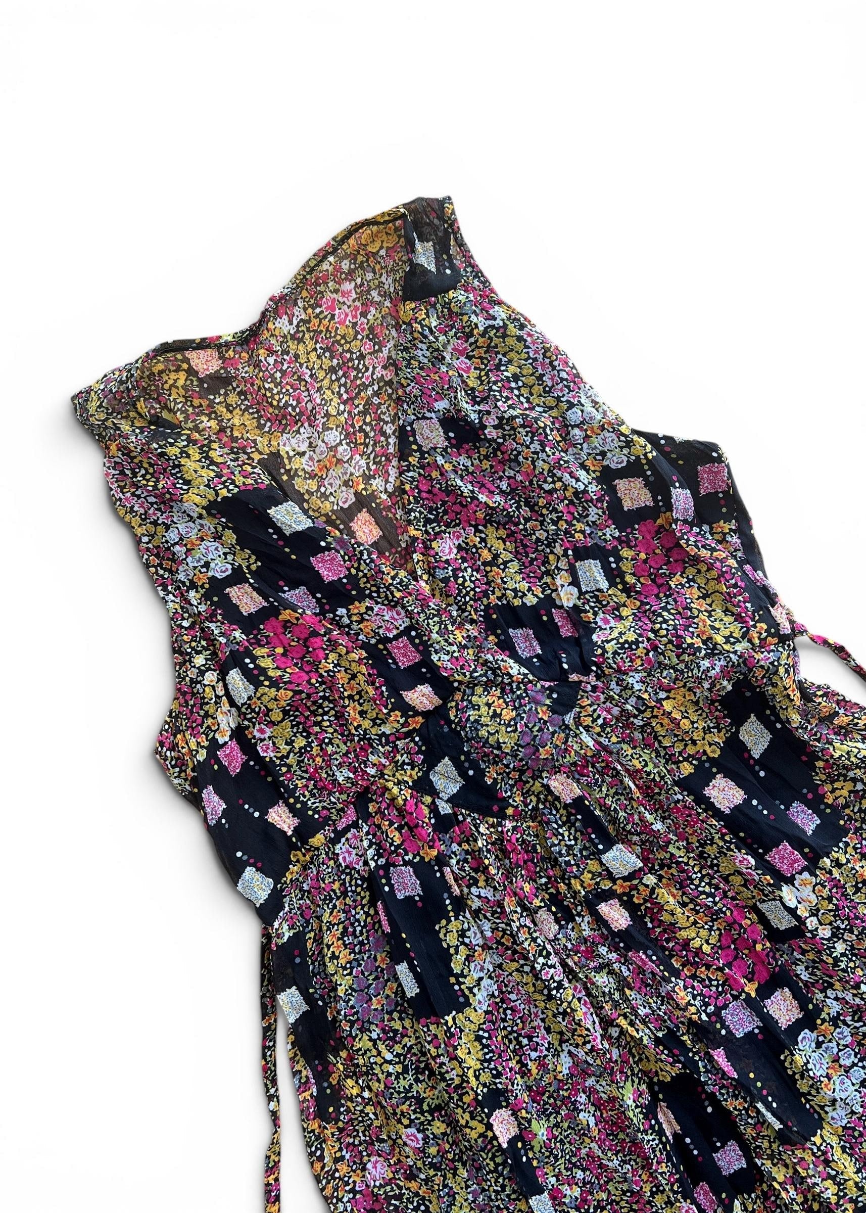Abito Vintage Y2K in Chiffon Floreale