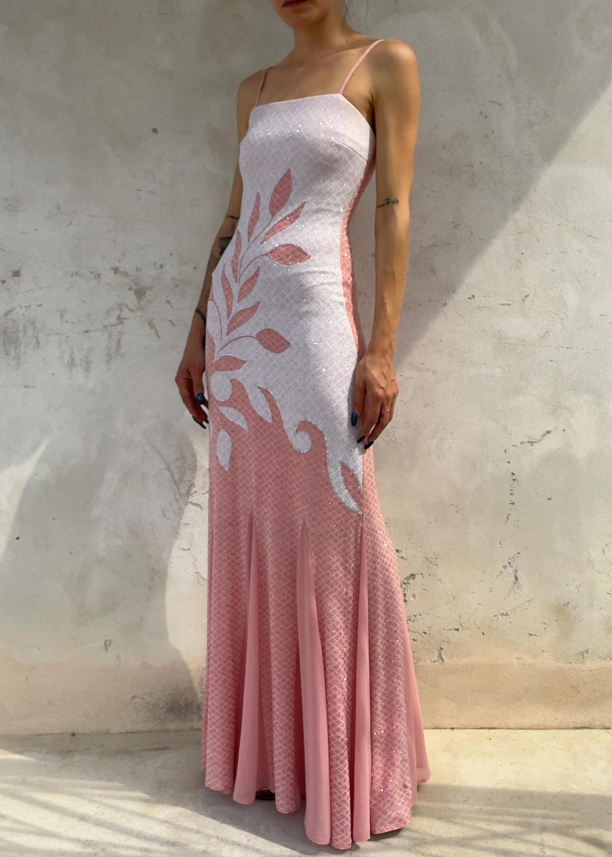 Abito Vintage Y2K Rosa in Lurex