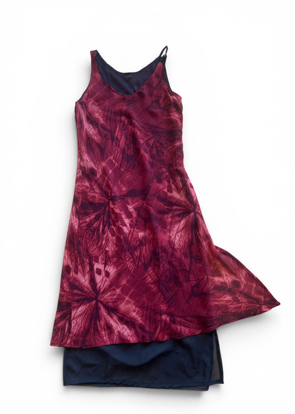 Abito Vintage Y2K Bordeaux Double Layer