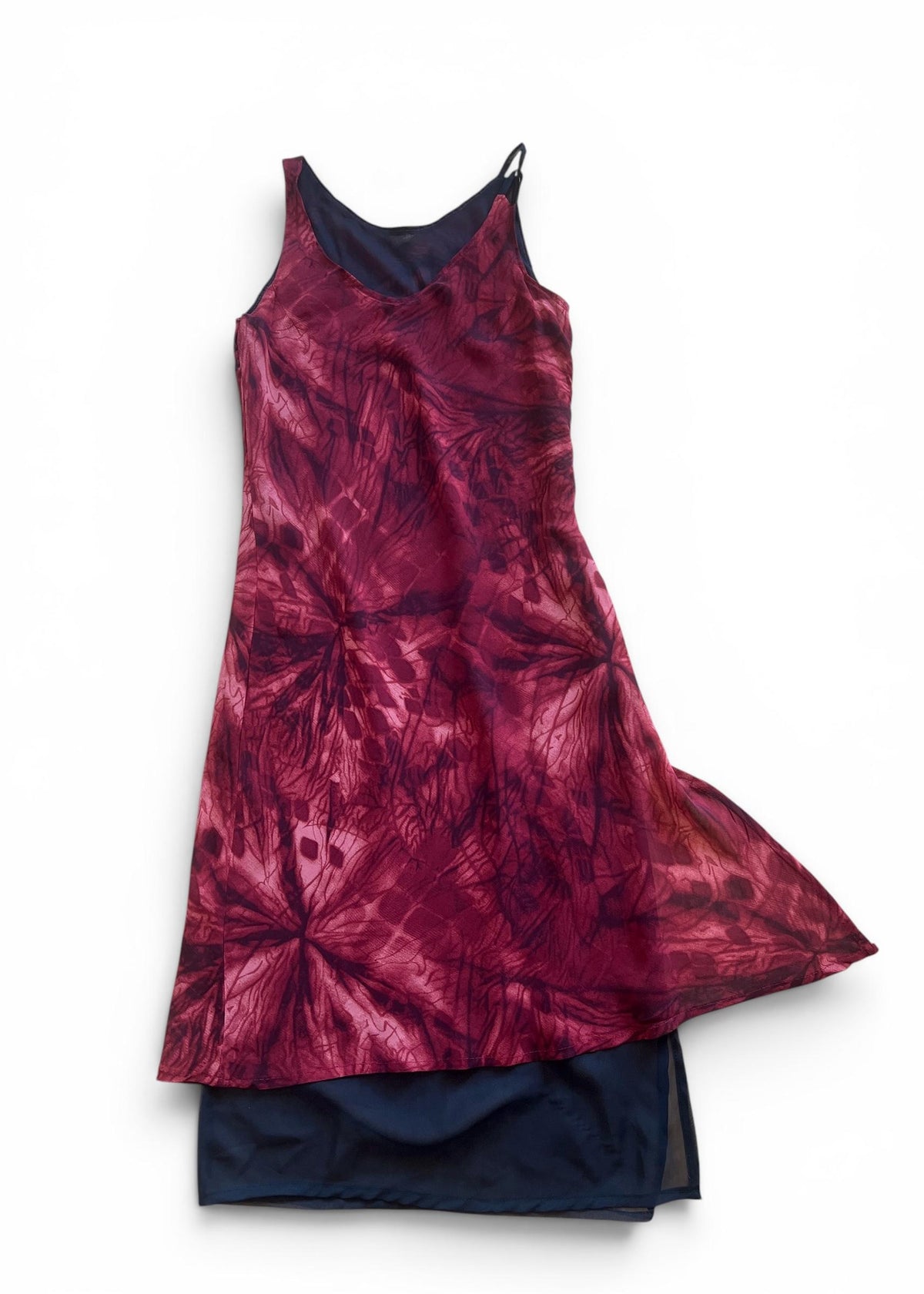 Abito Vintage Y2K Bordeaux Double Layer