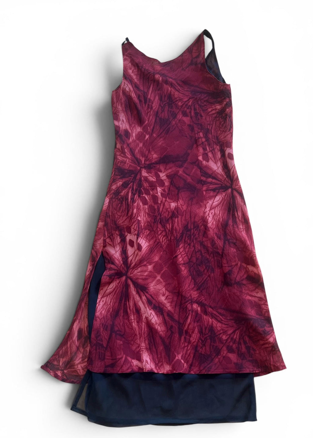 Abito Vintage Y2K Bordeaux Double Layer