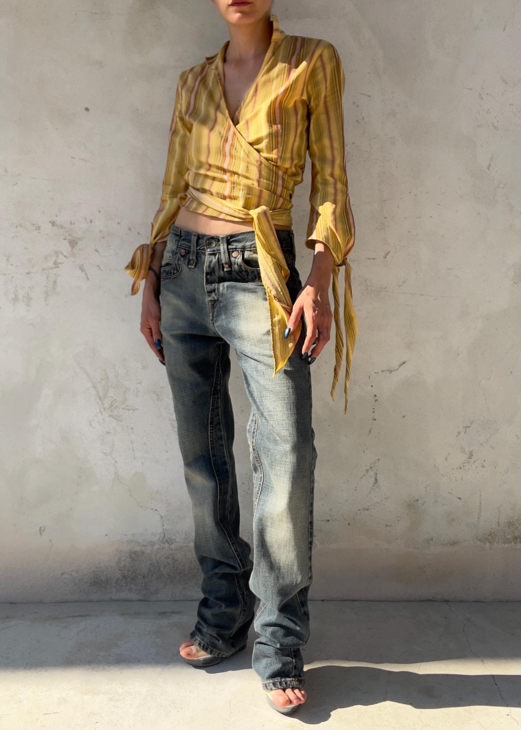 Jeans Vintage Y2K a Vita Bassa