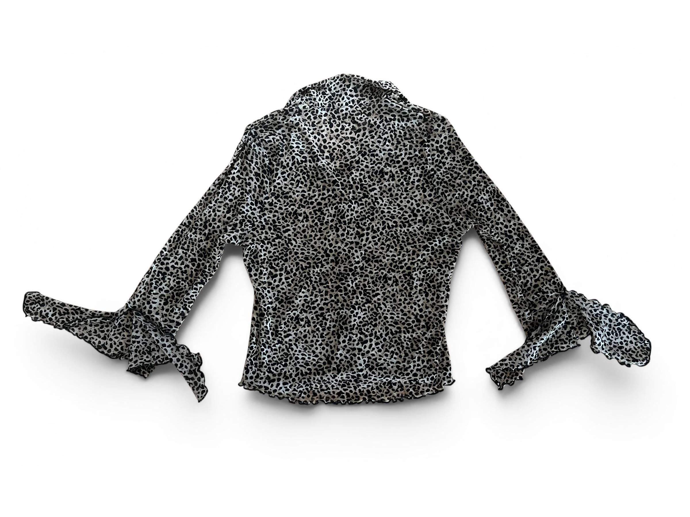 Camicia Vintage Y2K Leopardata