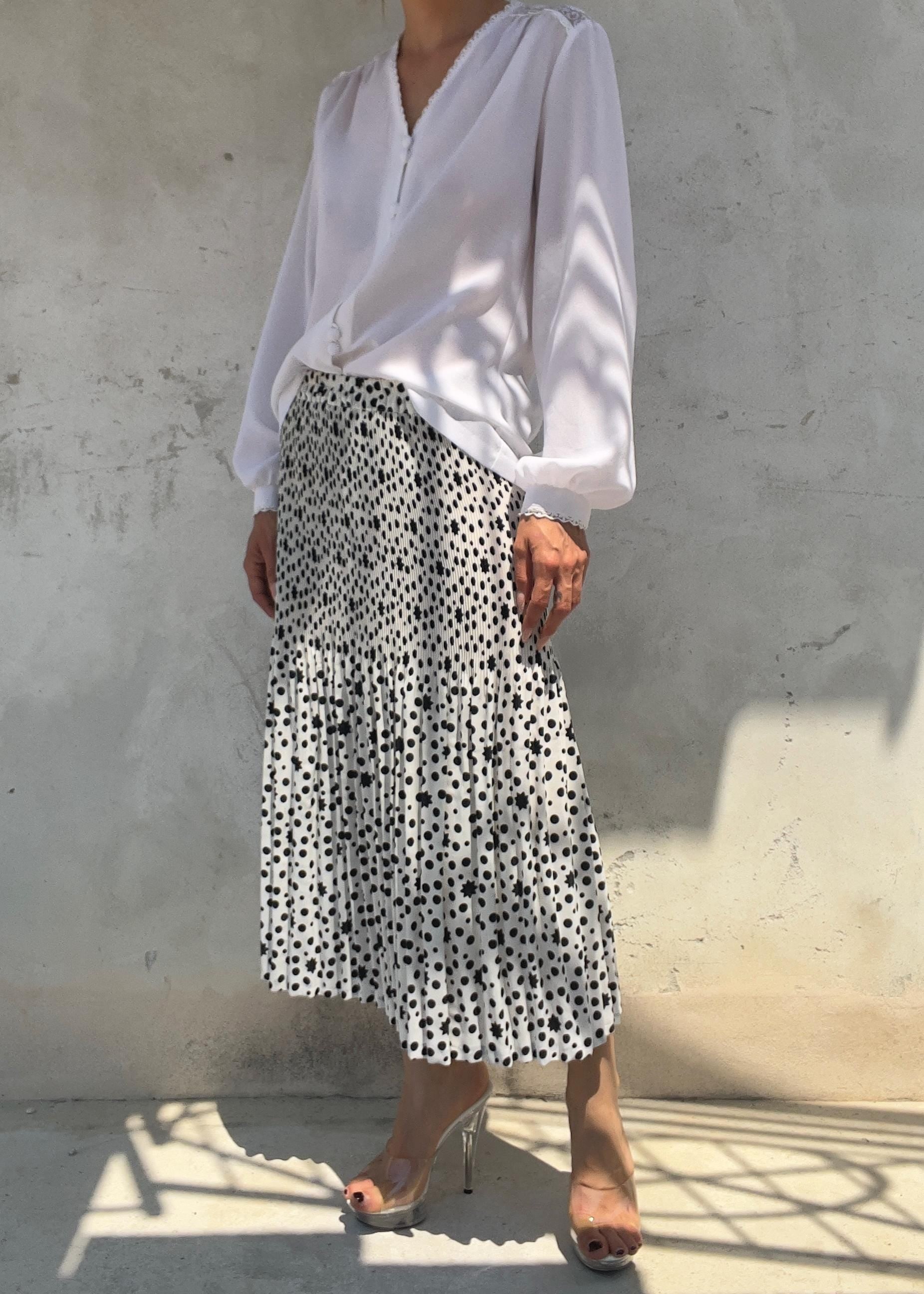 Camicia Vintage Bianca Romantica con Pizzo Floreale