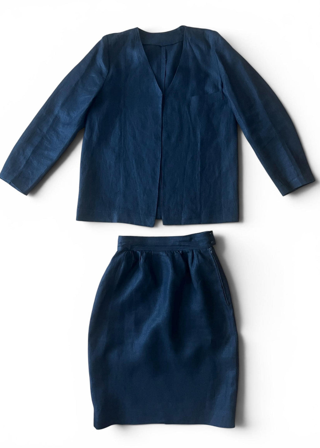 Completo Sartoriale Vintage in Lino Nero