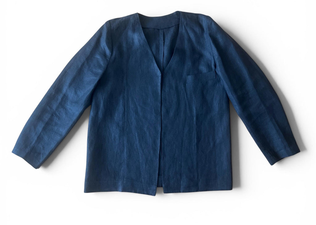 Completo Sartoriale Vintage in Lino Nero