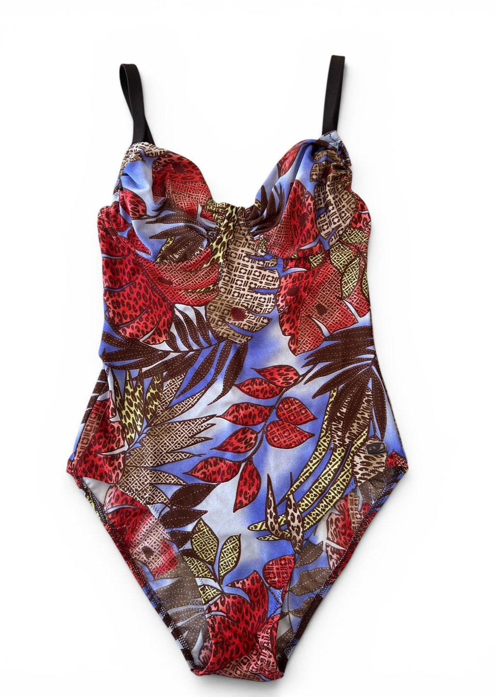 Costume Intero Vintage Y2K Stampa Tropicale Animalier