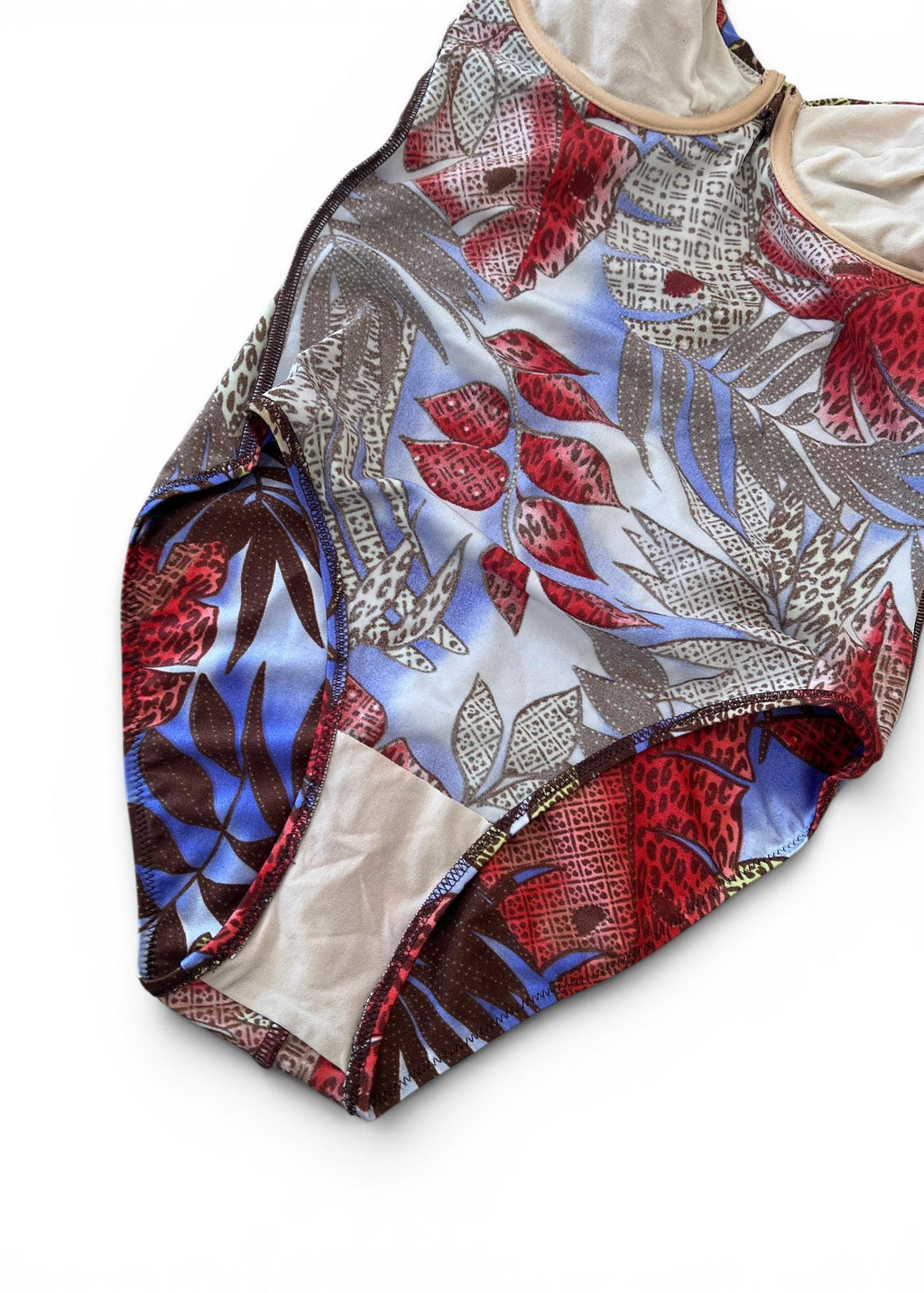 Costume Intero Vintage Y2K Stampa Tropicale Animalier