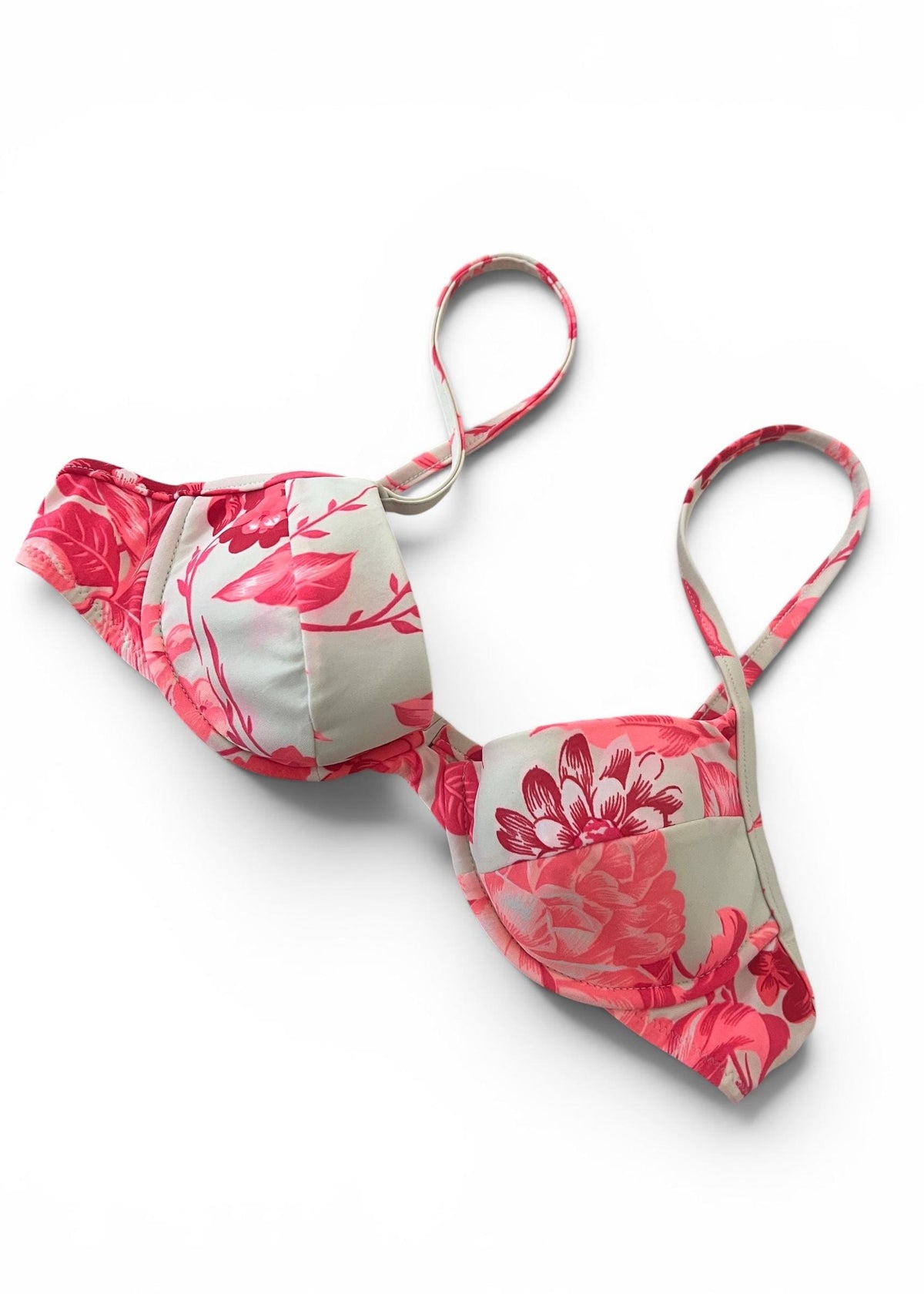 Bikini Vintage Y2K Floreale Rosa Corallo