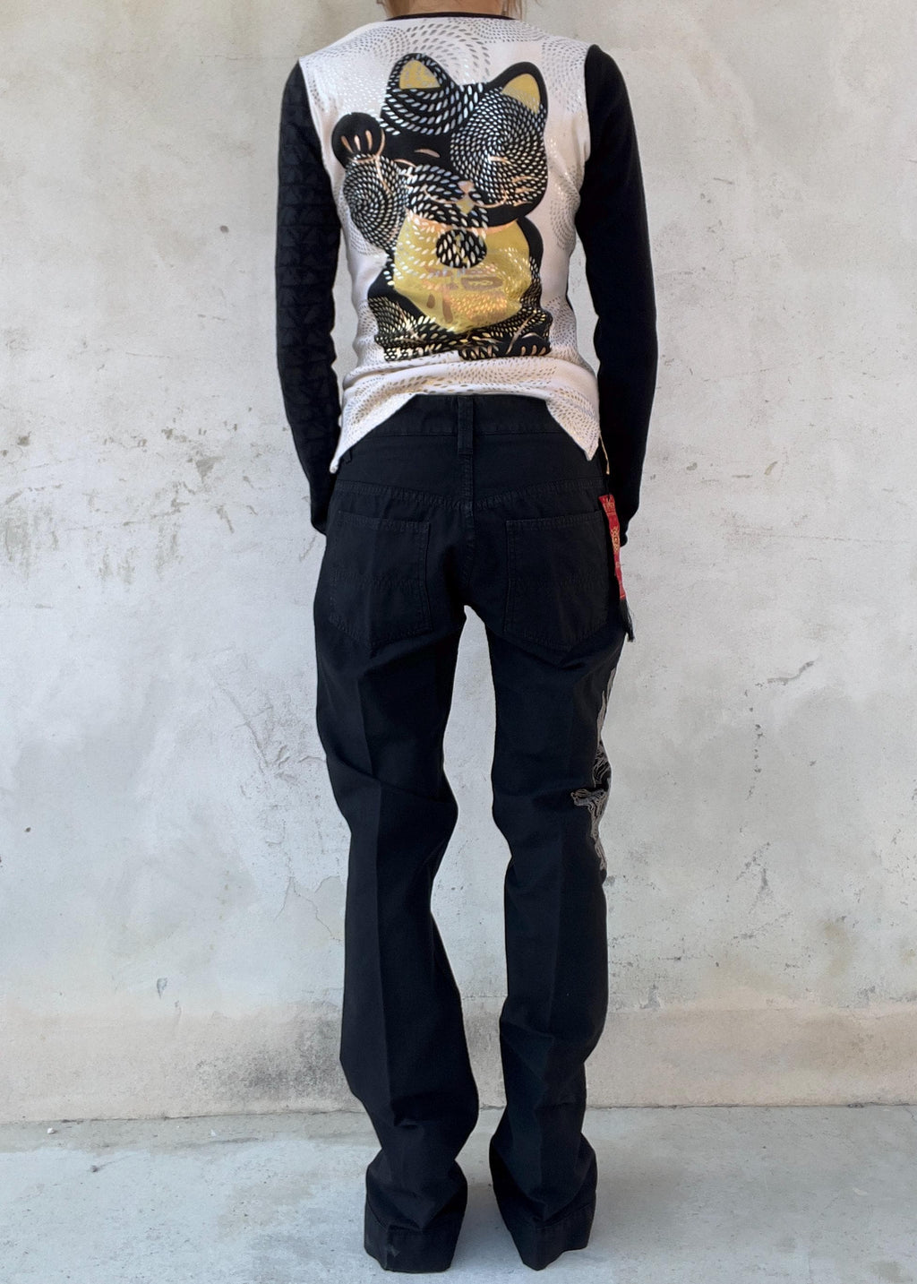 Maglia Custo Barcelona Vintage Y2K Maneki Neko