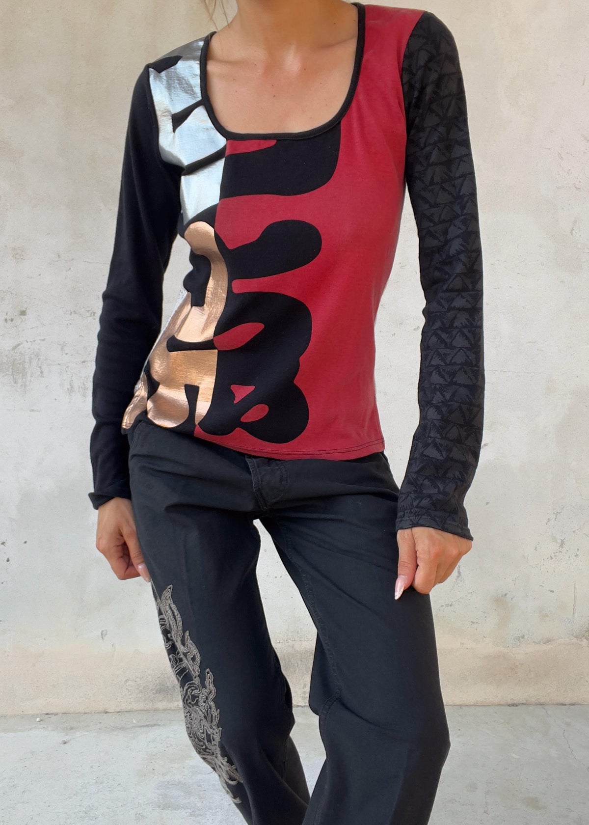 Maglia Custo Barcelona Vintage Y2K Maneki Neko